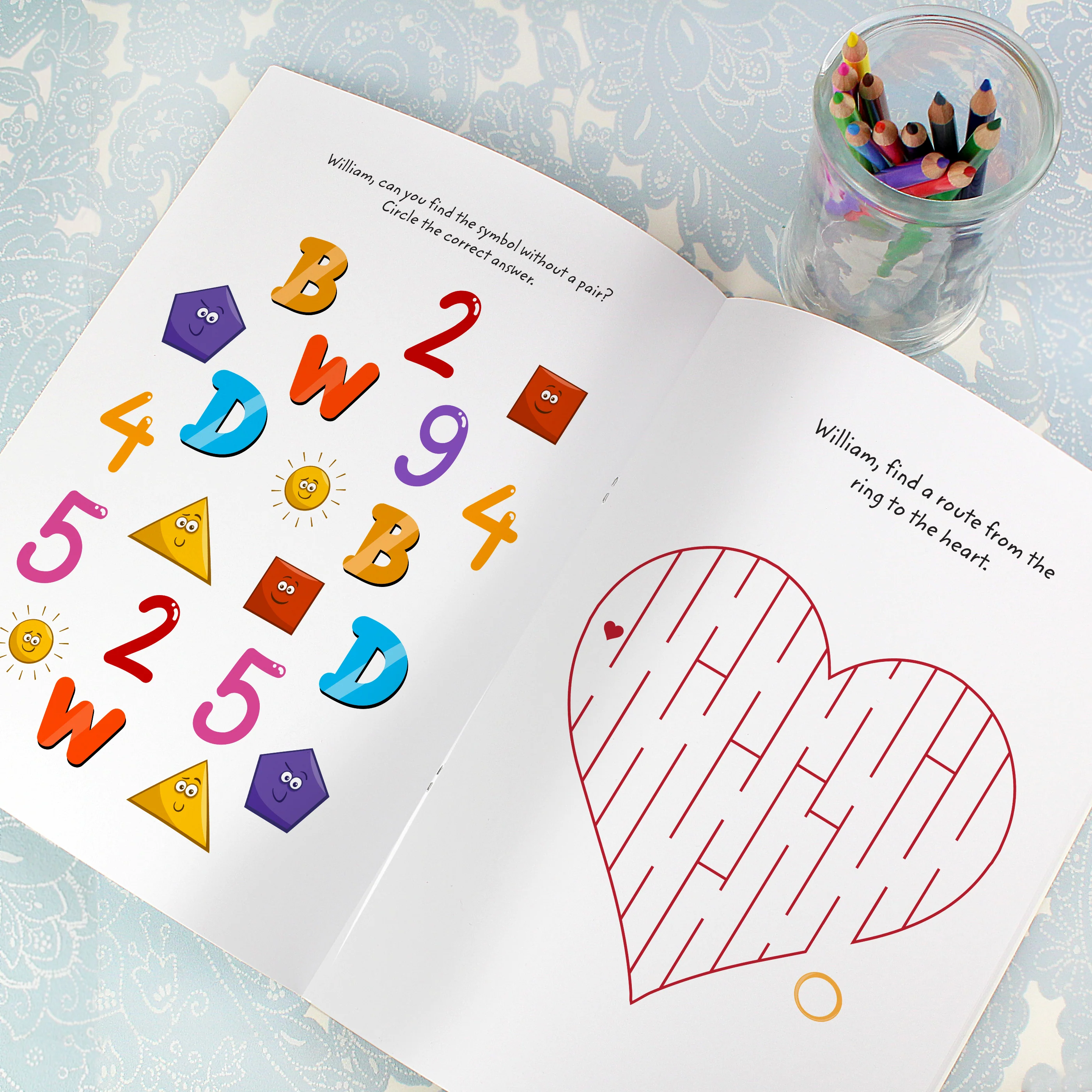 Personalised Wedding Activity Book with Stickers - Image 9