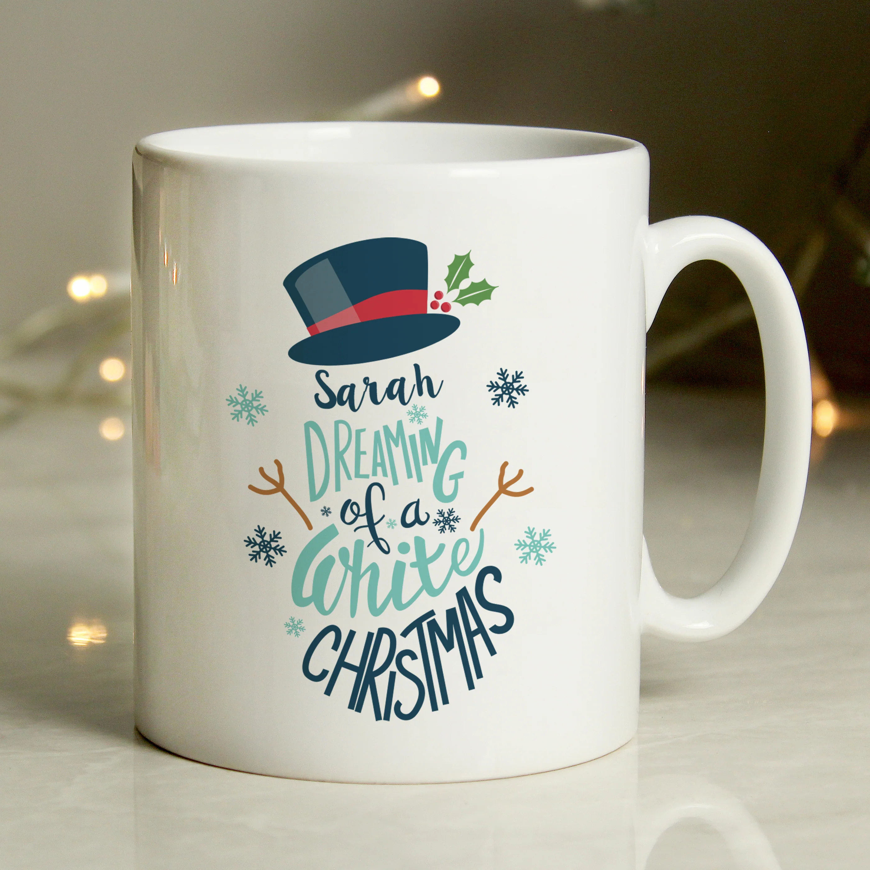 Personalised White Christmas Mug - Image 4