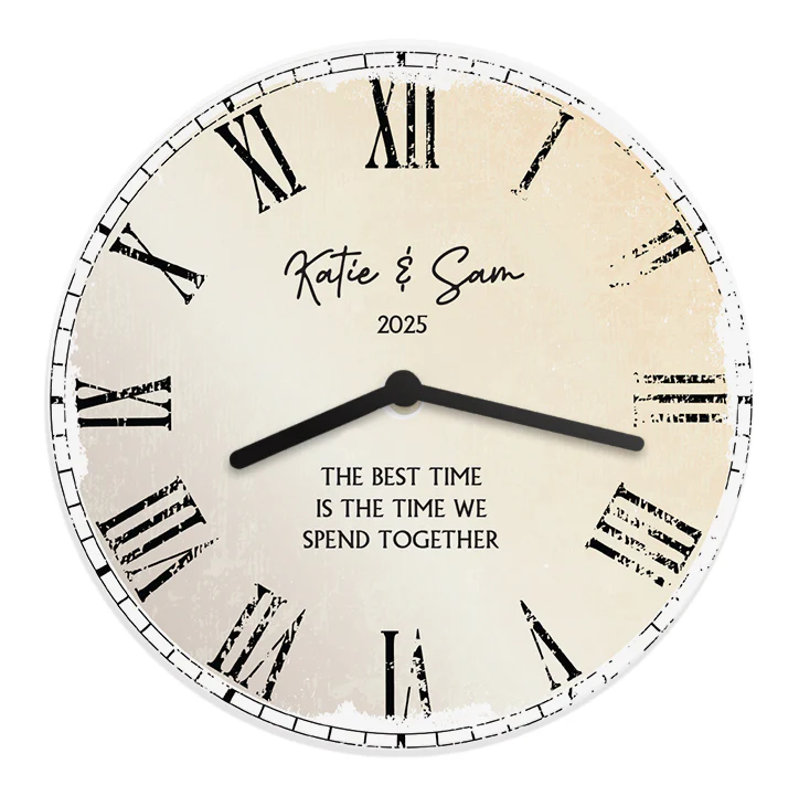 Personalised Wooden Clock