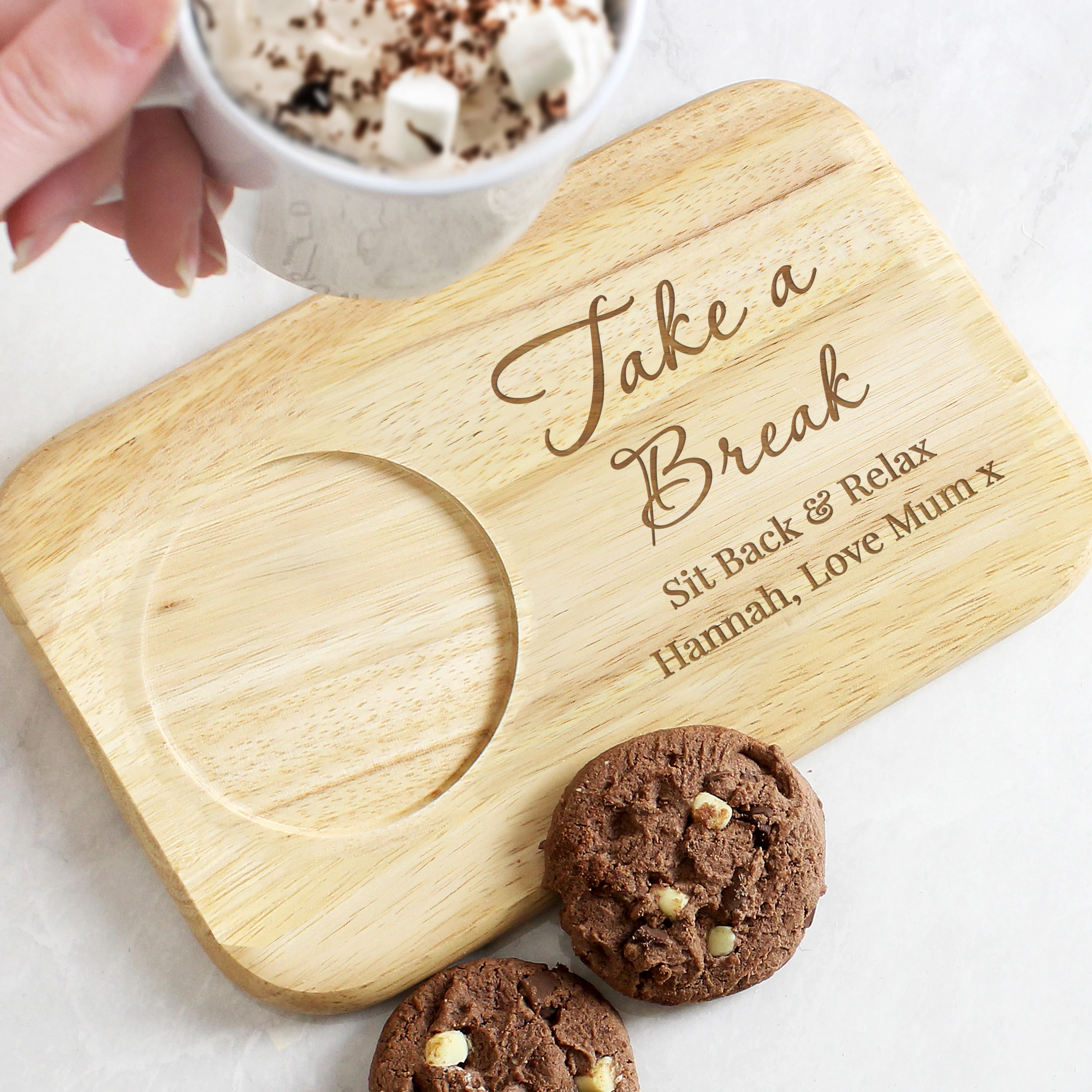 Personalised Wooden Coaster Tray