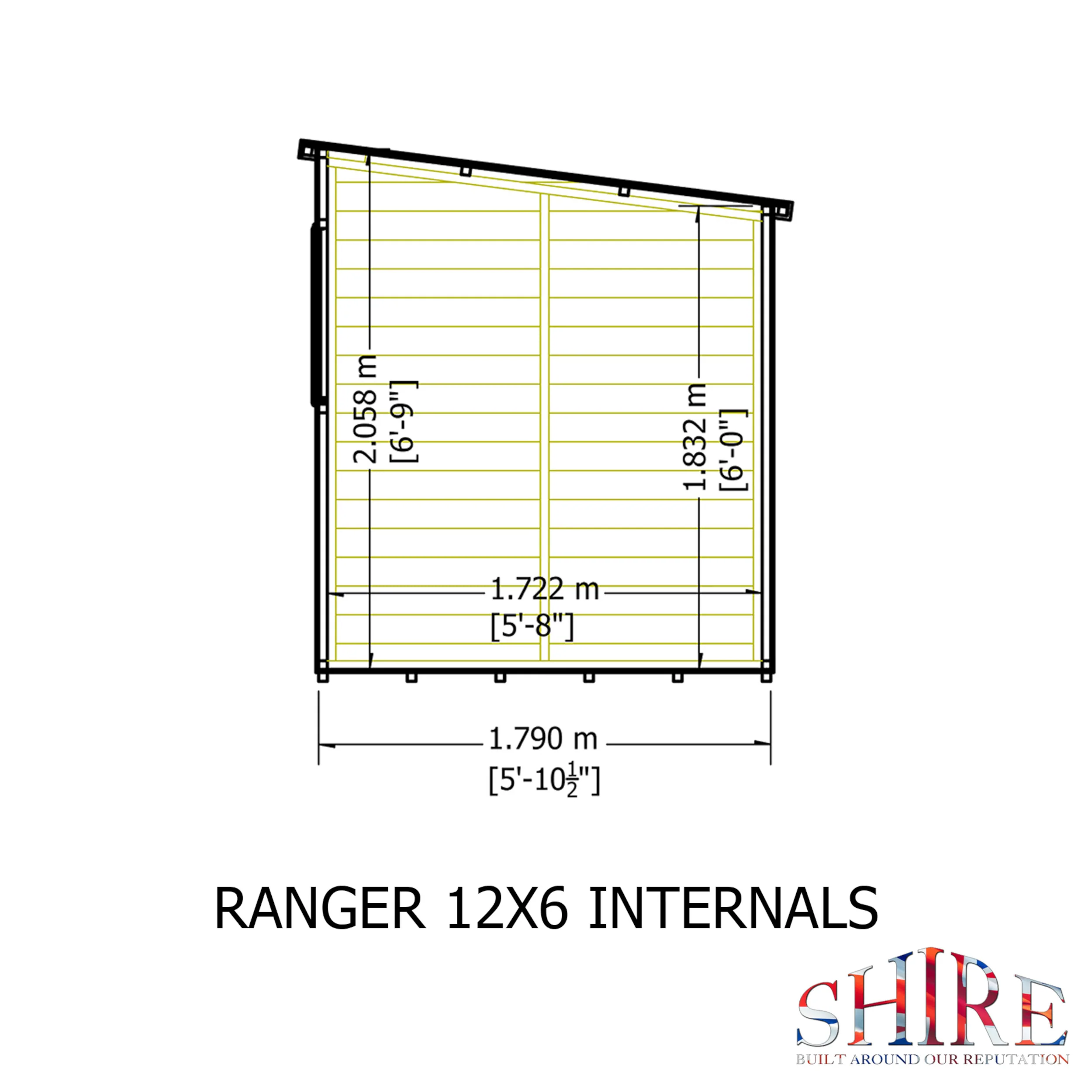 Ranger Pent Shiplap Shed - Image 6