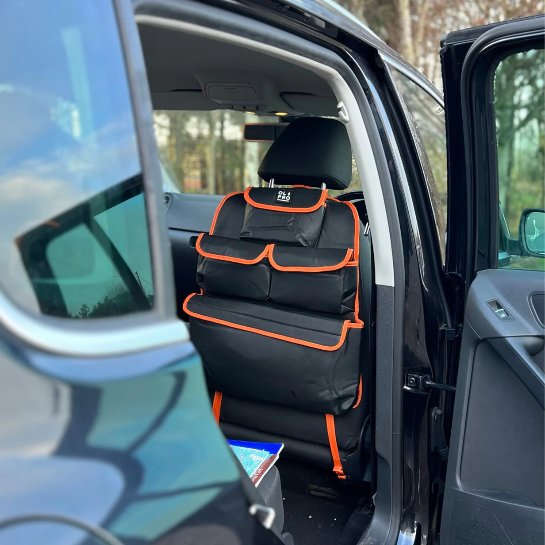 Rear Single Seat Storage Organiser - Orange - Image 2
