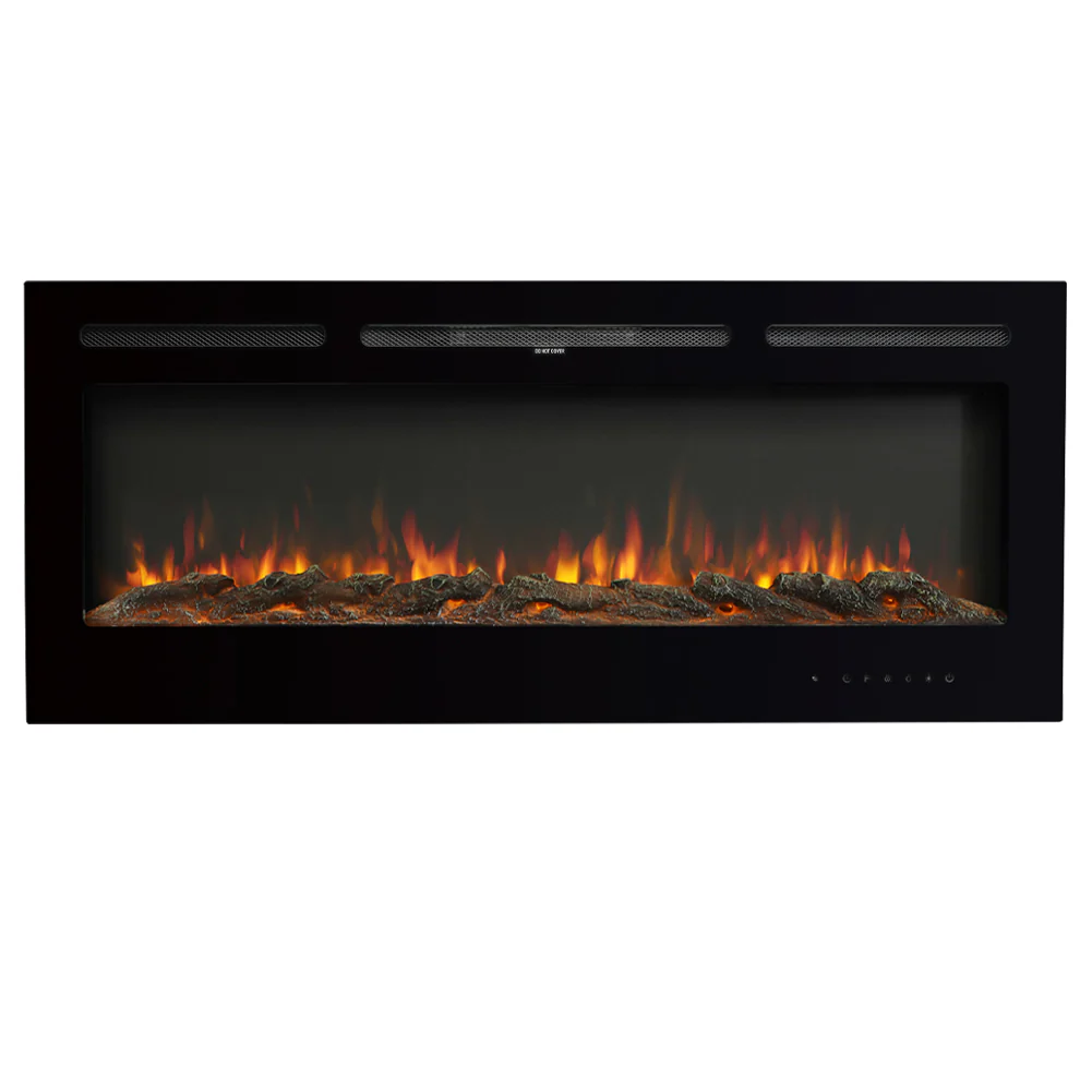 Recessed/Wall Mounted Electric Fireplace Adjustable Flame With Remote - Image 3