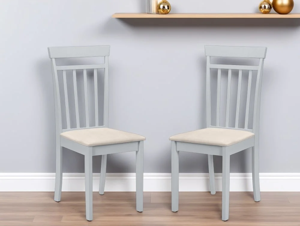 Set Of 2 Coast Grey Dining Chairs - Image 5
