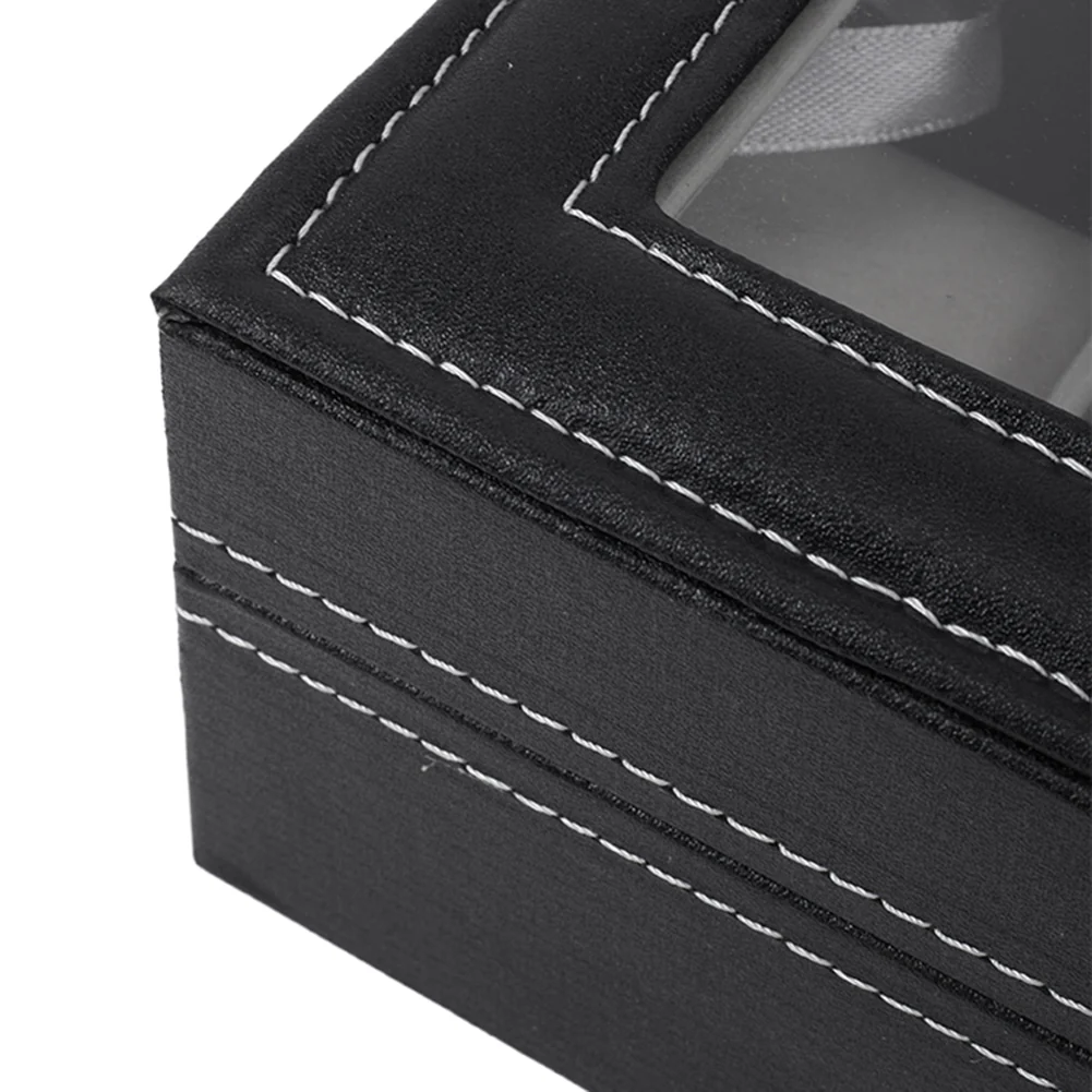 Sheonly Elegant Faux Leather Watch Display Case with 6 Slots - Image 7