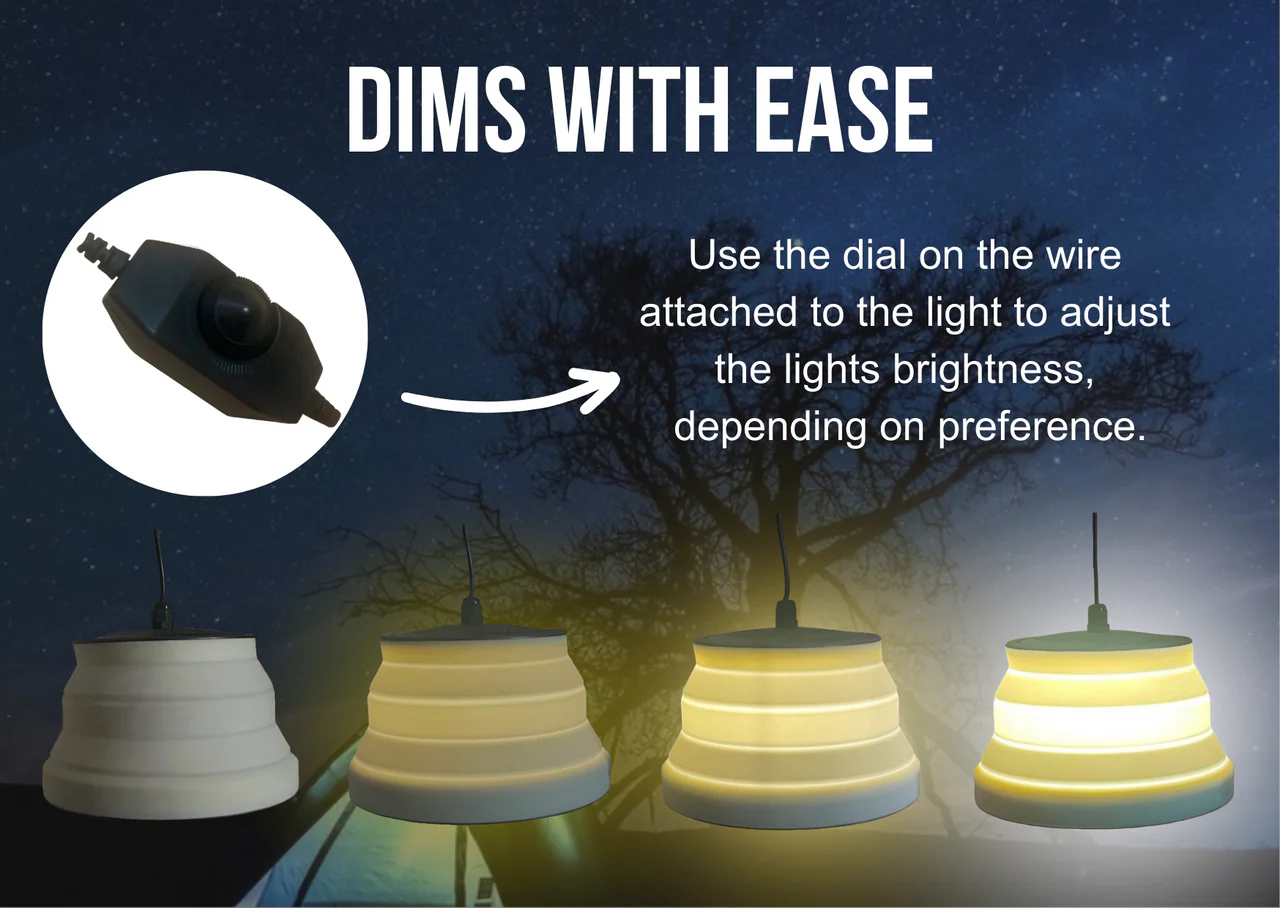 Silicone Camping Lantern Dimmable 240V - Image 4