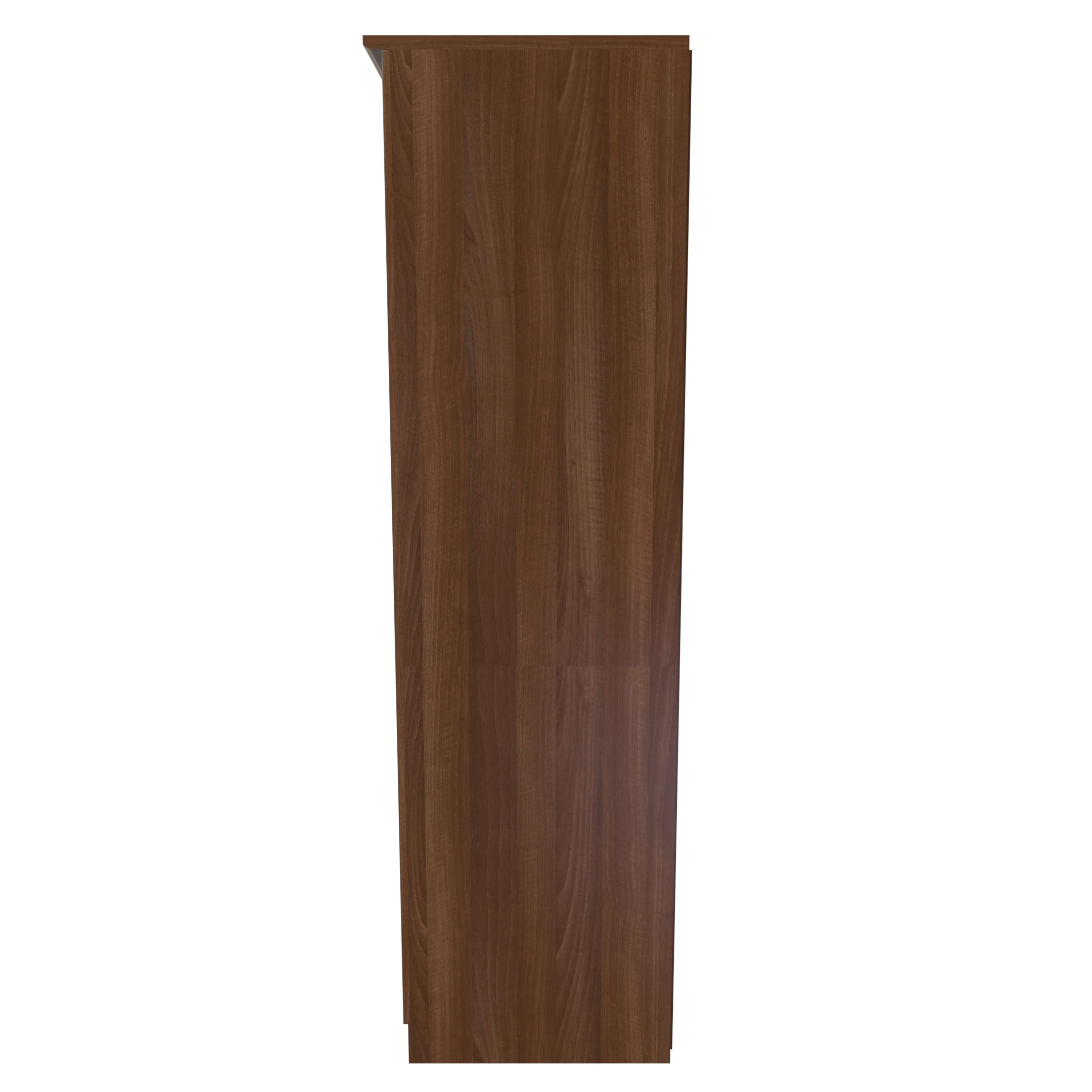 Sofia Ready Assembled Triple Mirror Wardrobe in Noche Walnut - Image 2