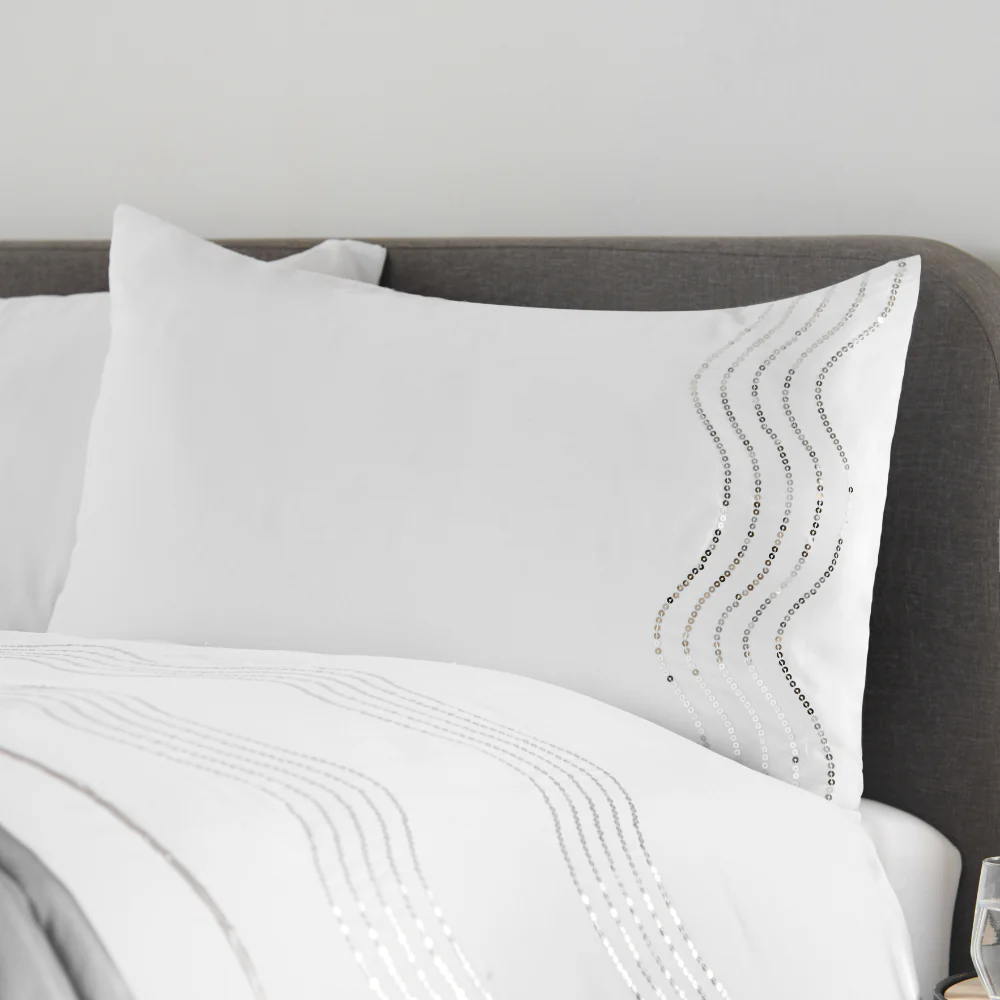 Sparkle Complete Bedding Set - White (Bed in a bag) - Image 5