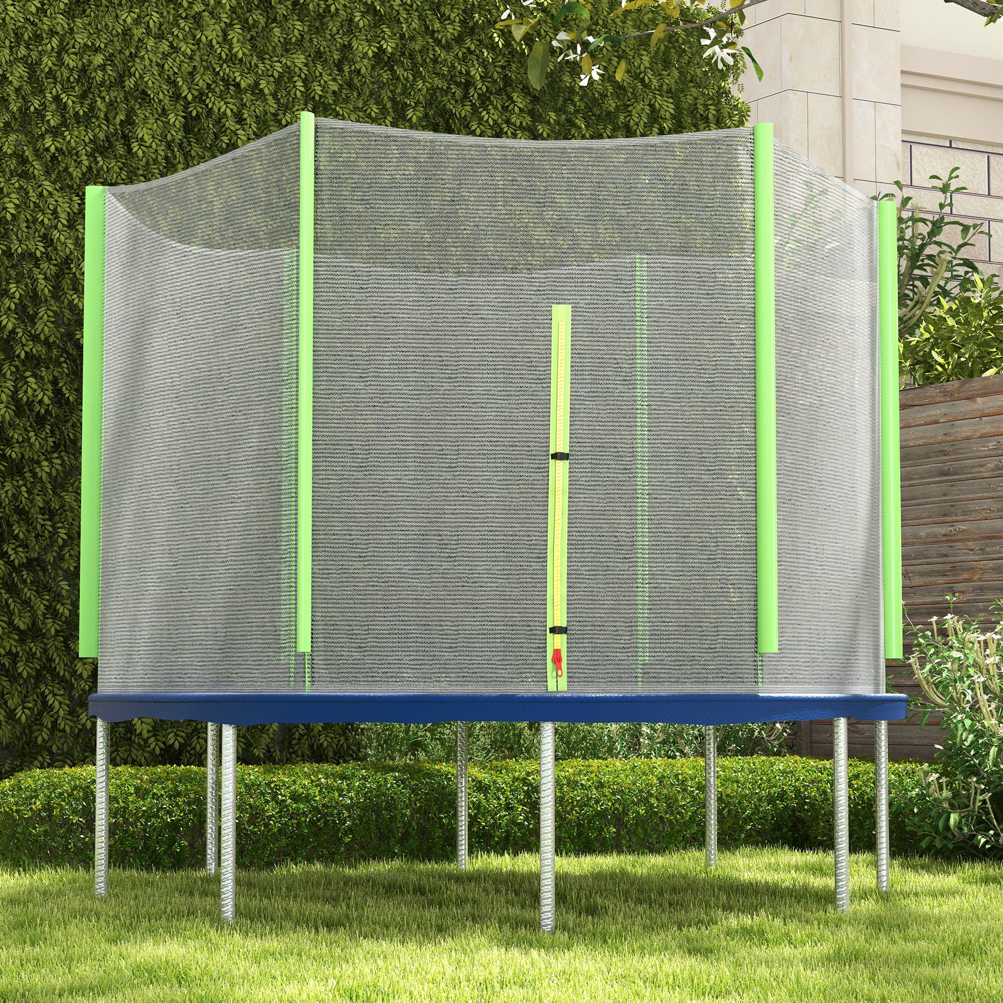 SPORTNOW 10ft Trampoline Net Replacement Safety Net with Zipped Door - Image 17