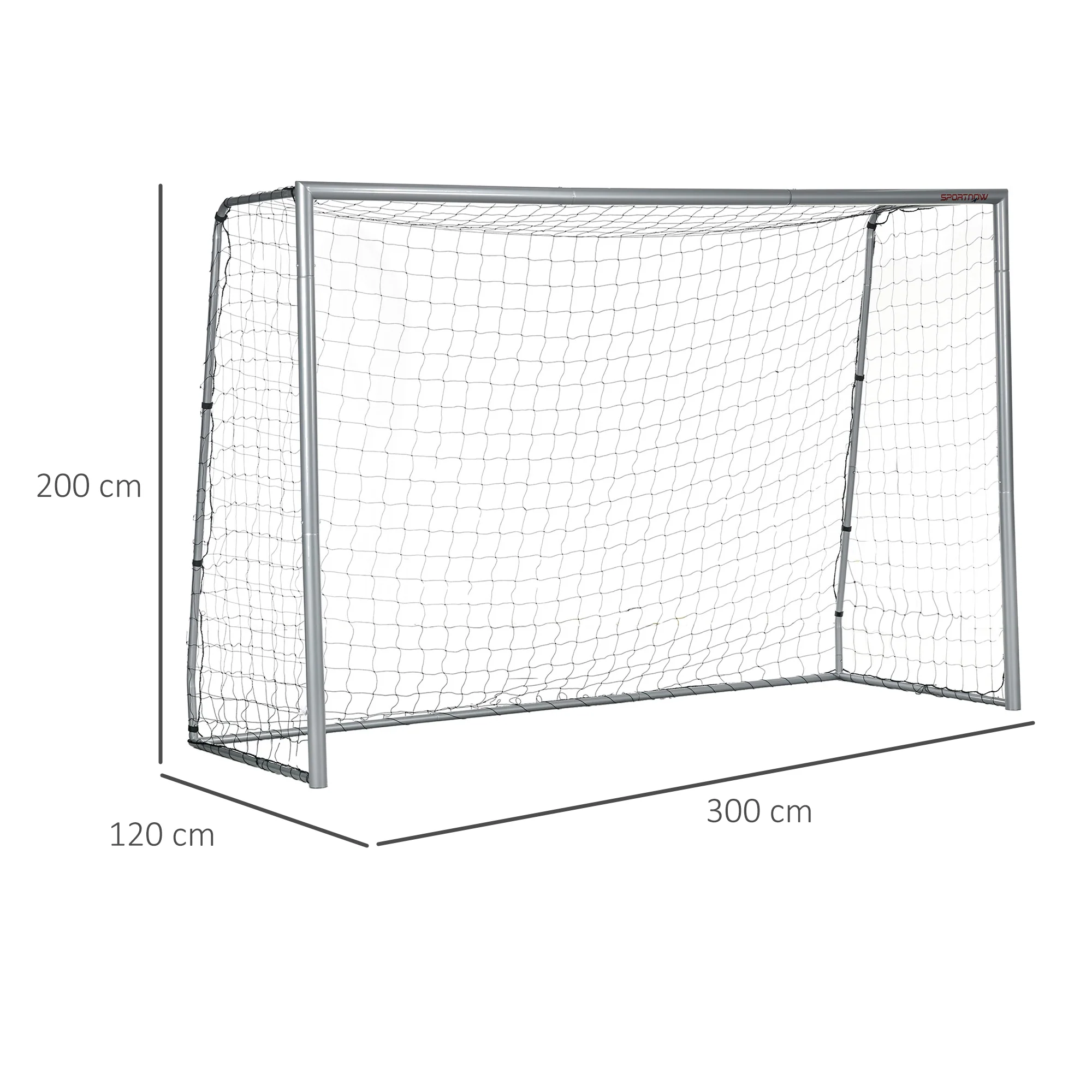 SPORTNOW 10ft x 6.5ft Football Goal, Simple Set Up Football Training Net - Image 5