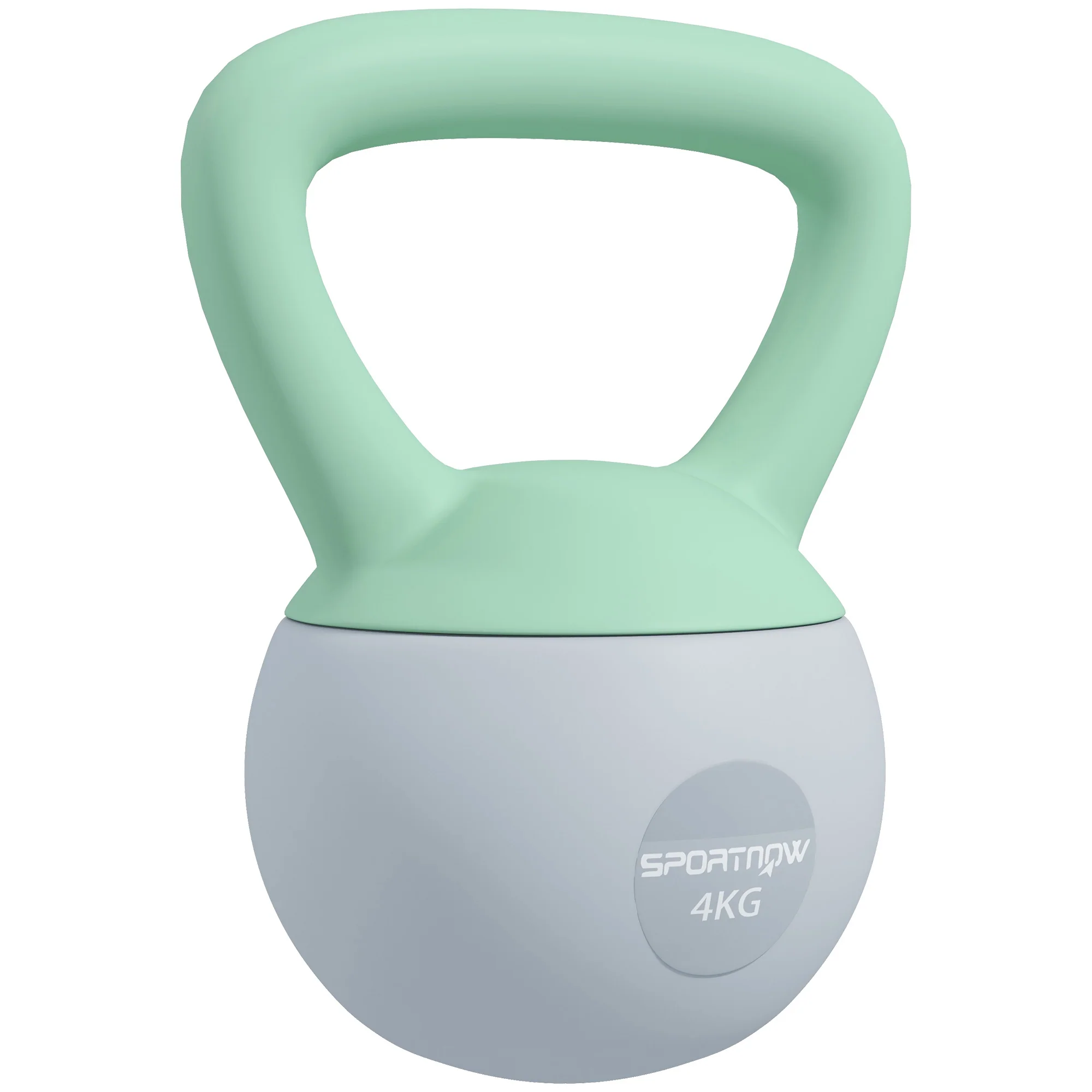 SPORTNOW 10KG Kettlebell With Soft Body And Non-Slip Handle, Grey And Green - Image 10