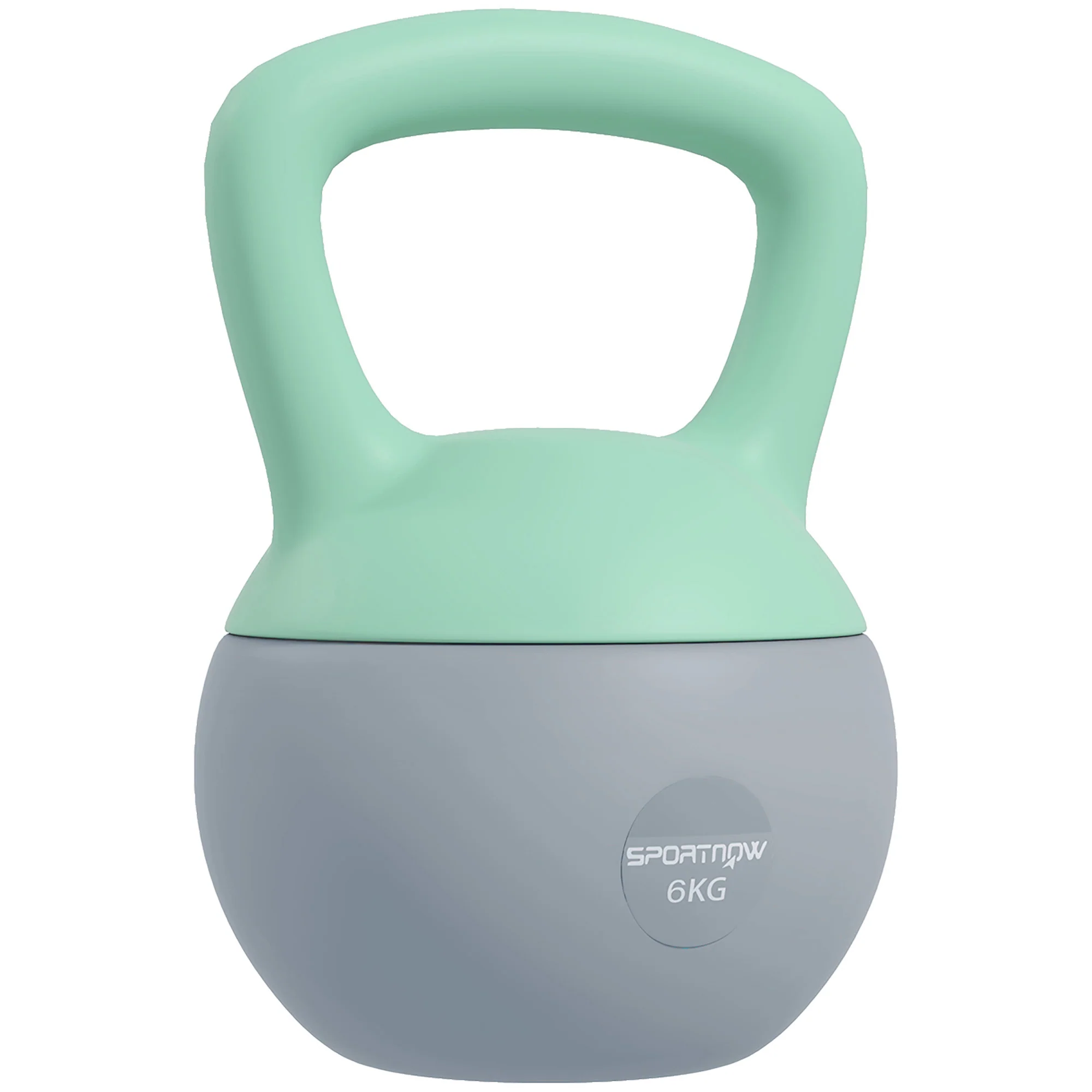 SPORTNOW 10KG Kettlebell With Soft Body And Non-Slip Handle, Grey And Green - Image 21