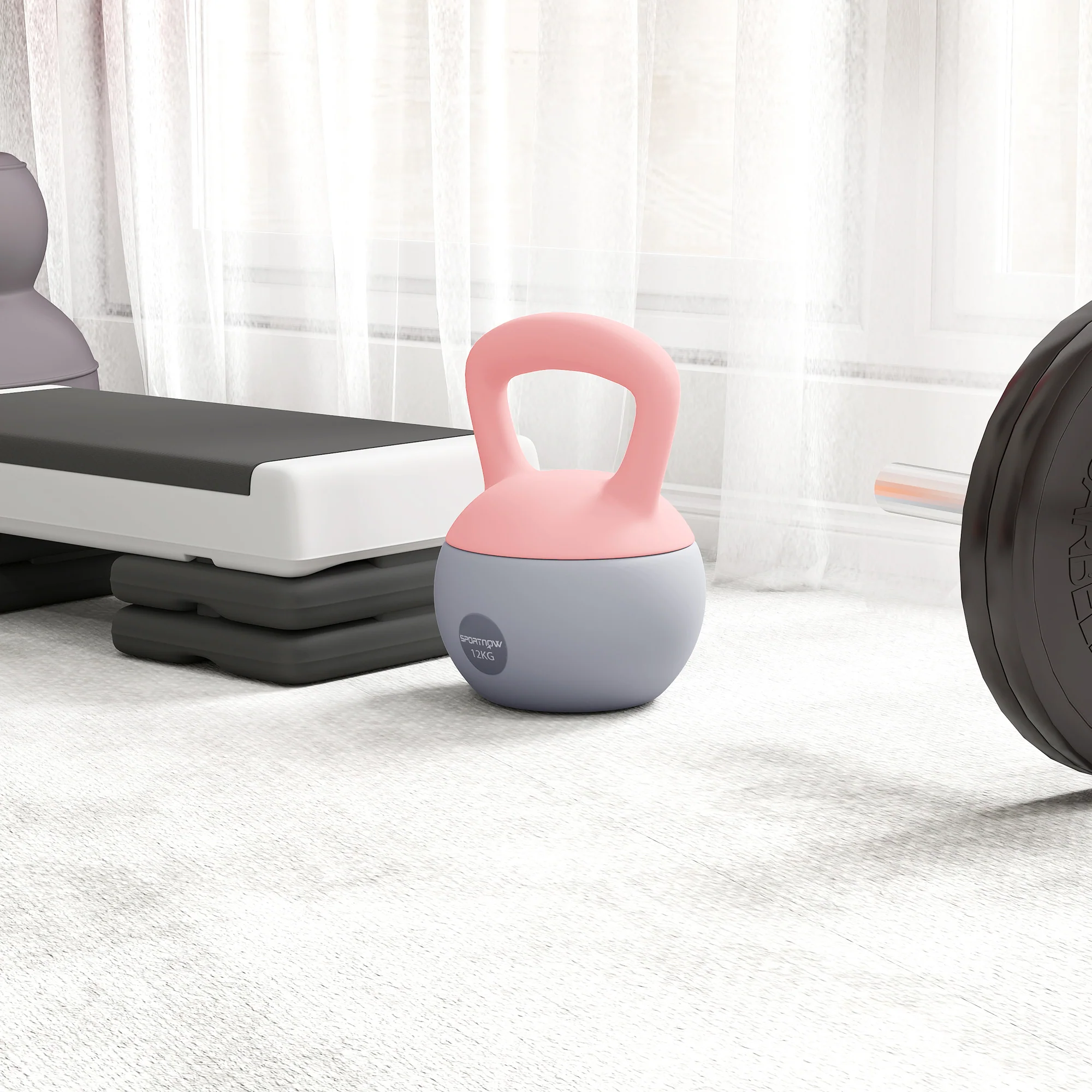 SPORTNOW 12KG Kettlebell With Soft Body And Non-Slip Handle - Image 17