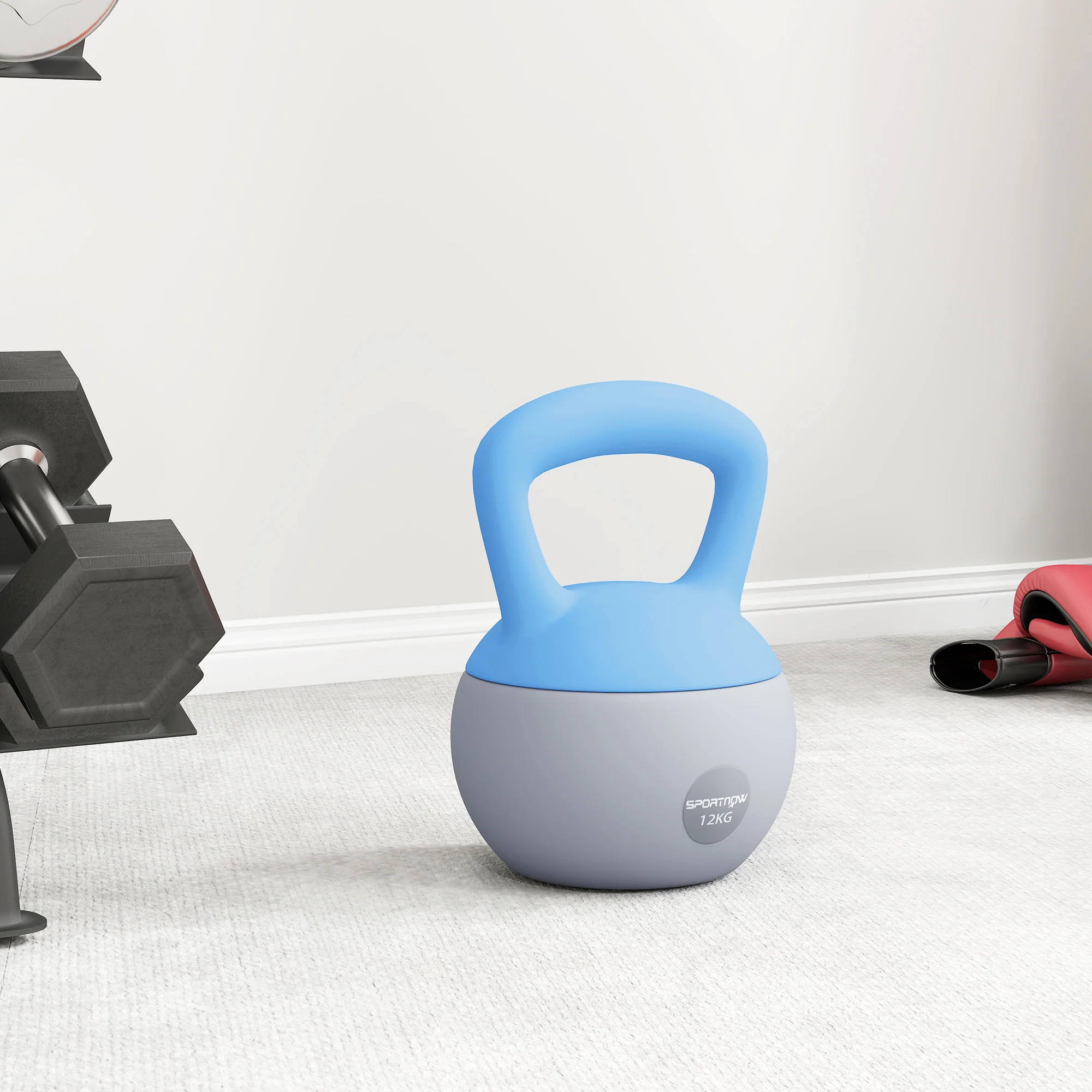 SPORTNOW 12KG Kettlebell With Soft Body And Non-Slip Handle - Image 7