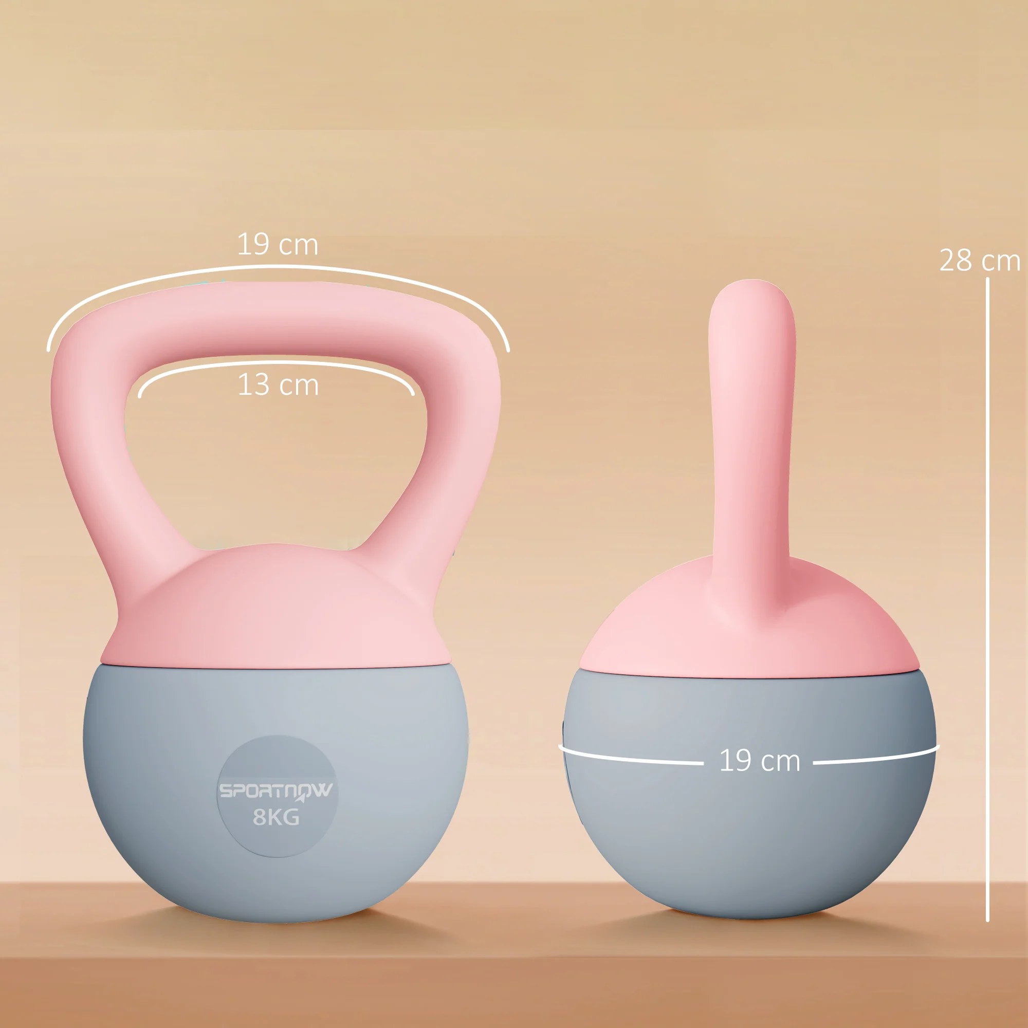 SPORTNOW 8KG Kettlebell W/ Soft Body, Non-Slip Handle - Image 14