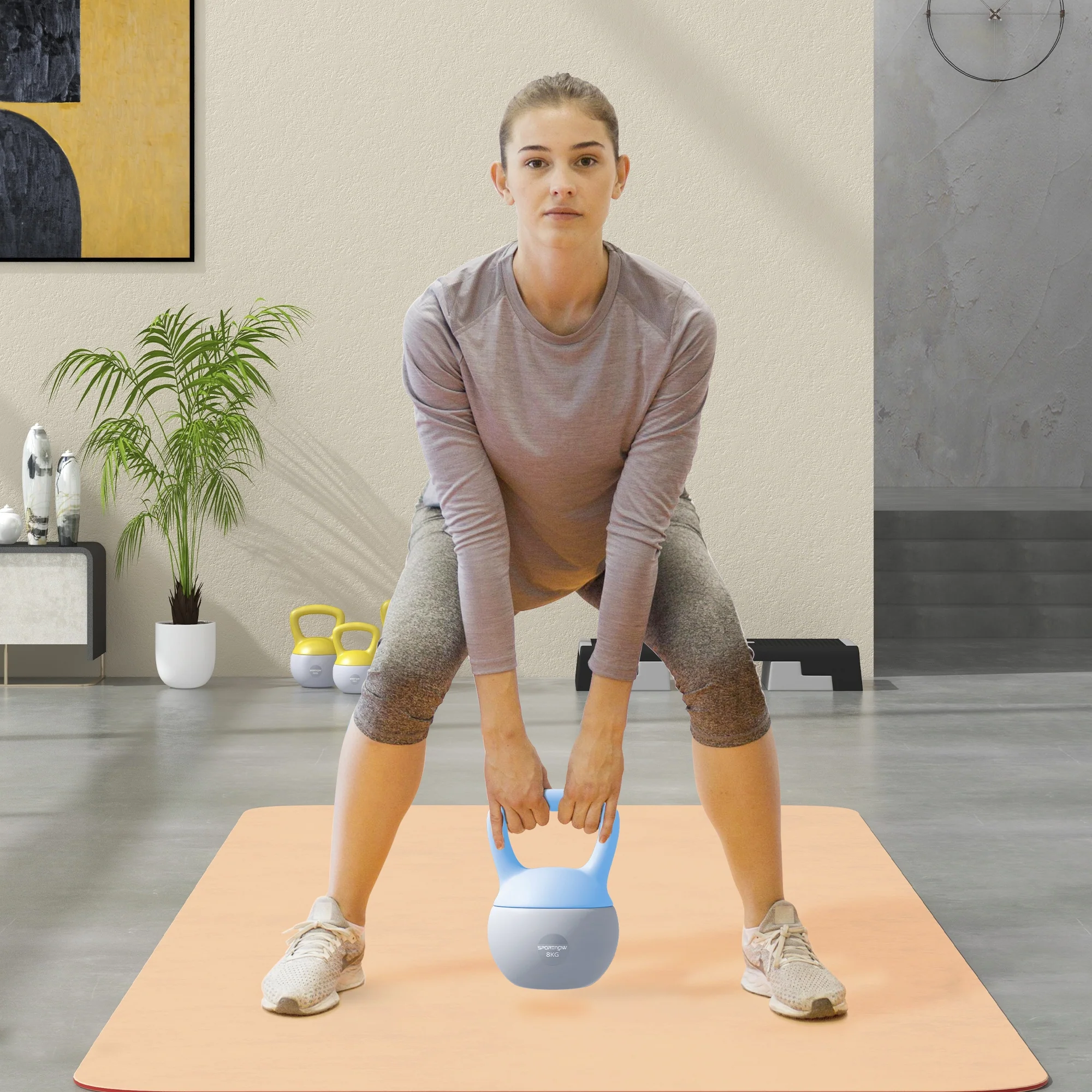 SPORTNOW 8KG Kettlebell W/ Soft Body, Non-Slip Handle - Image 2
