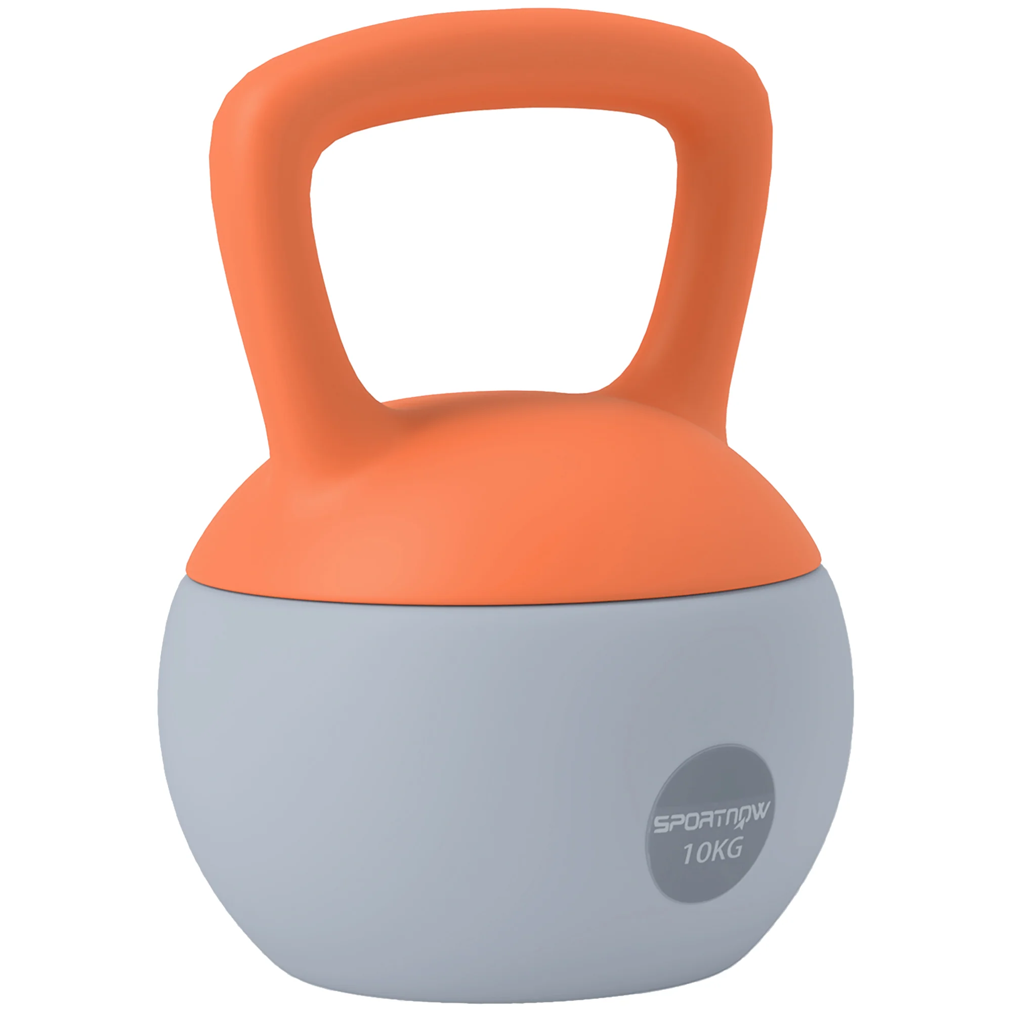 SPORTNOW Kettlebell W/ Soft Body And Non-Slip Handle, Orange And Grey - Image 28