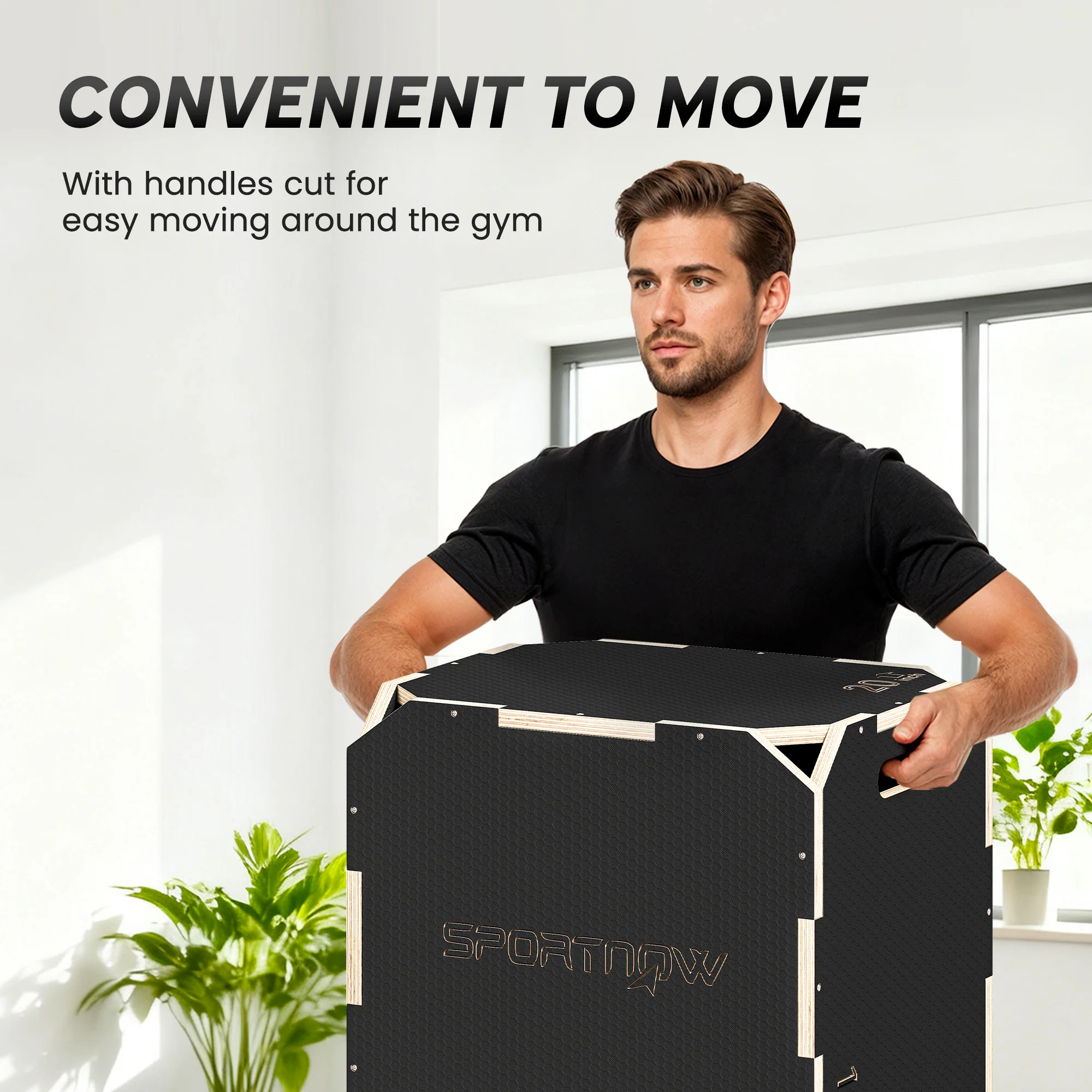 SPORTNOW Non-Slip Plyo Box, Corner-free Wooden Jump Box - Image 16