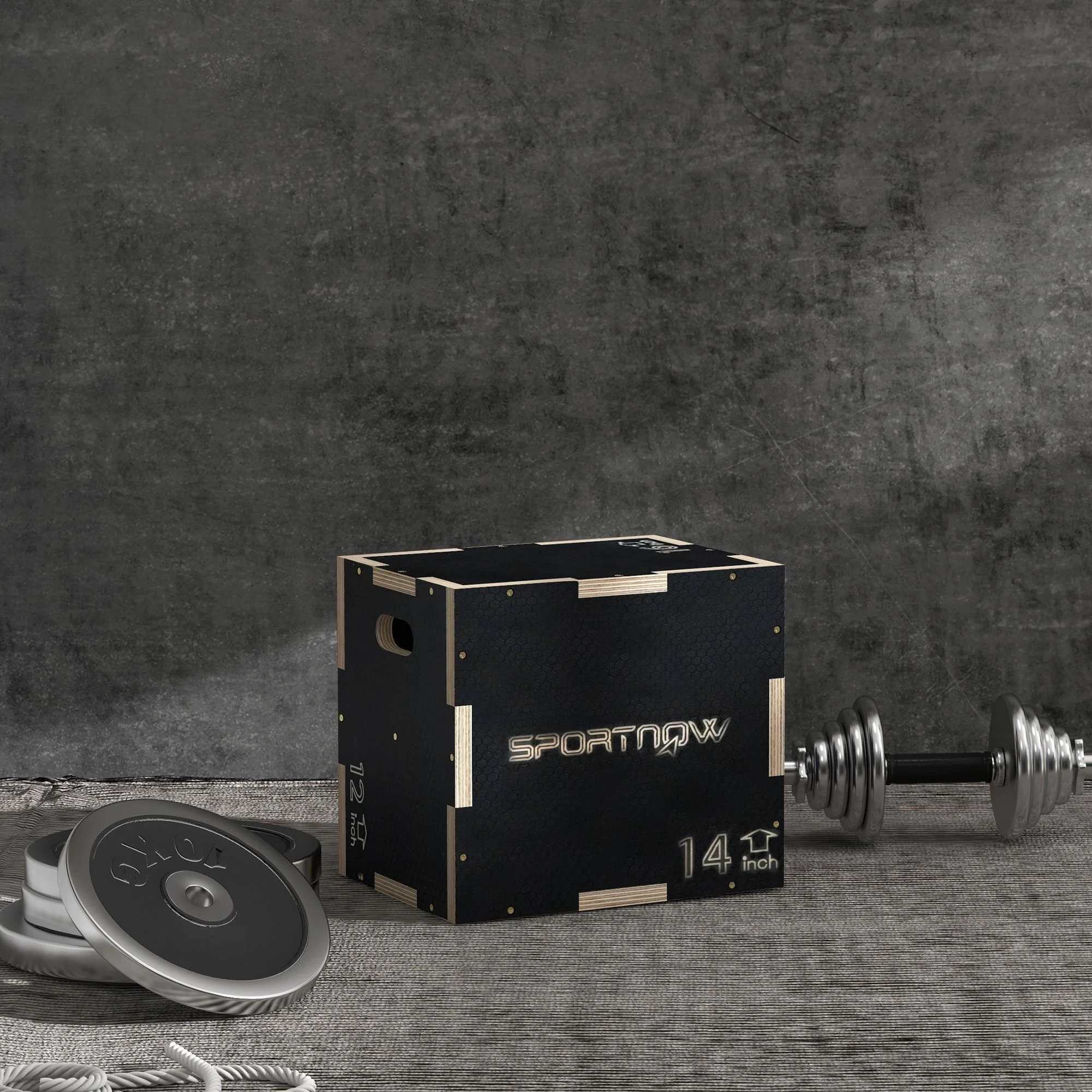 SPORTNOW Pylometric Jump Box, Wooden Pylo Box For Home Gym - Image 2