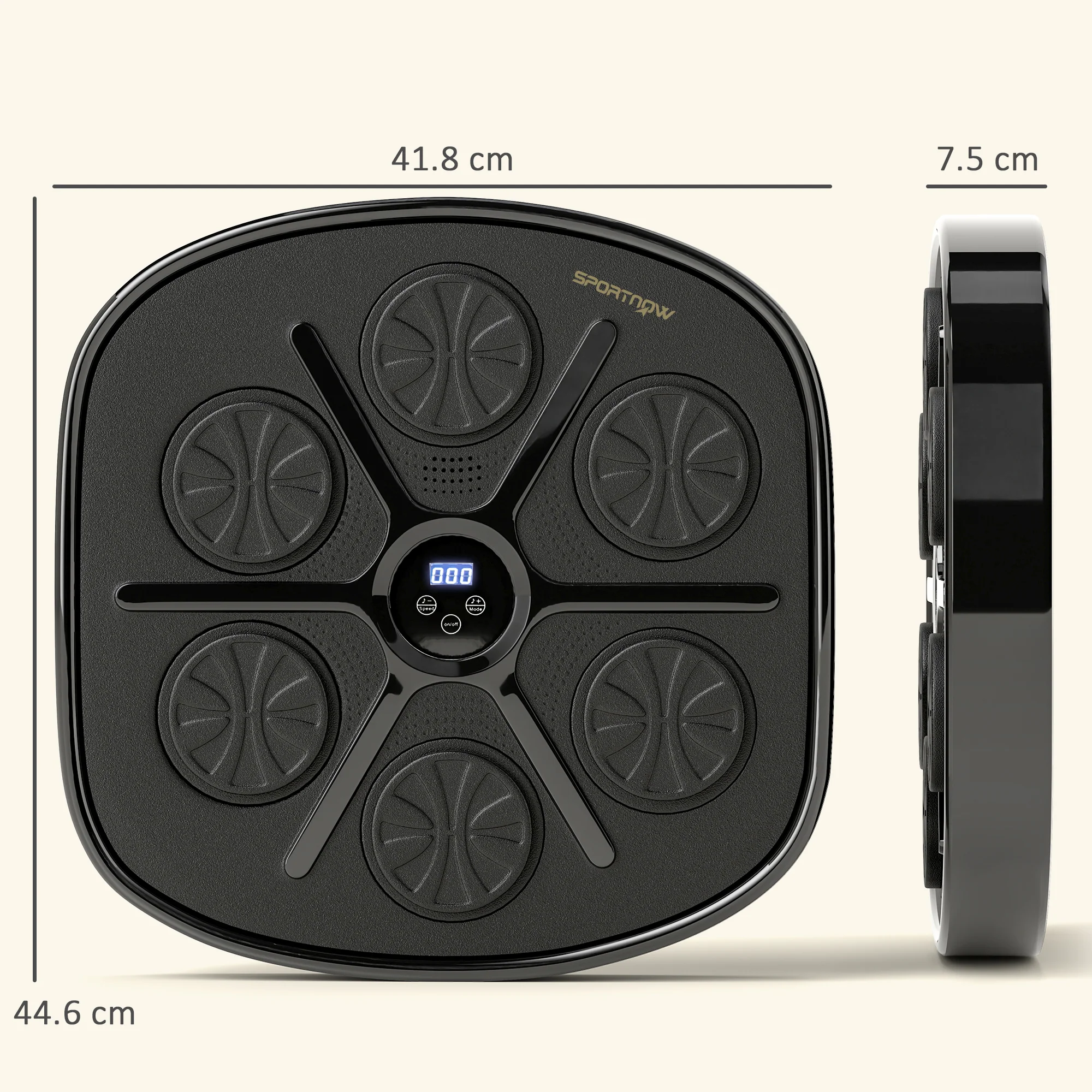 SPORTNOW Smart Bluetooth Boxing Machine Wall Mounted with 9 Speeds & Modes - Image 5
