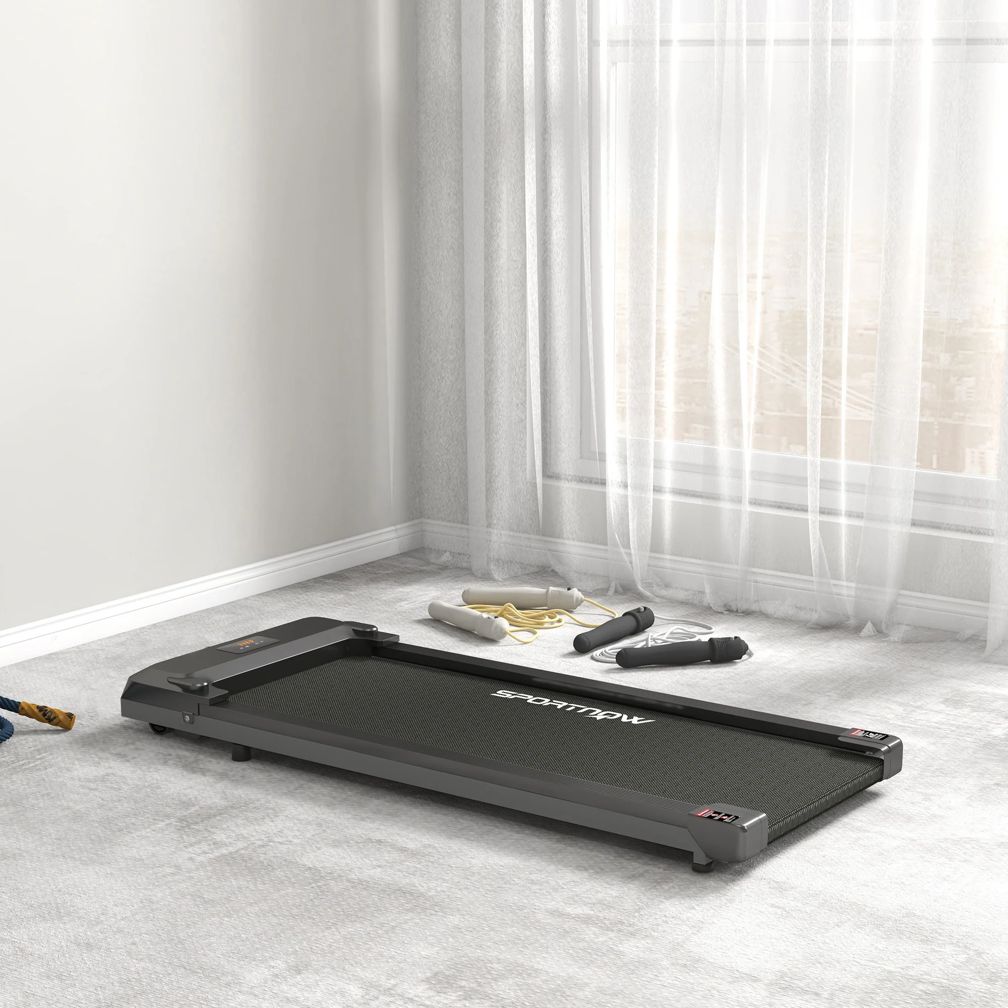 SPORTNOW Walking Pad, Under Desk Treadmill with Remote Control, LED Display - Image 2