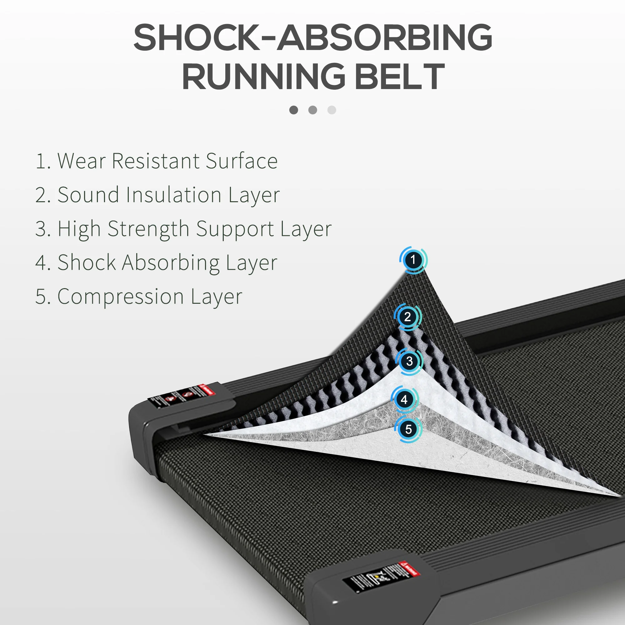 SPORTNOW Walking Pad, Under Desk Treadmill with Remote Control, LED Display - Image 6
