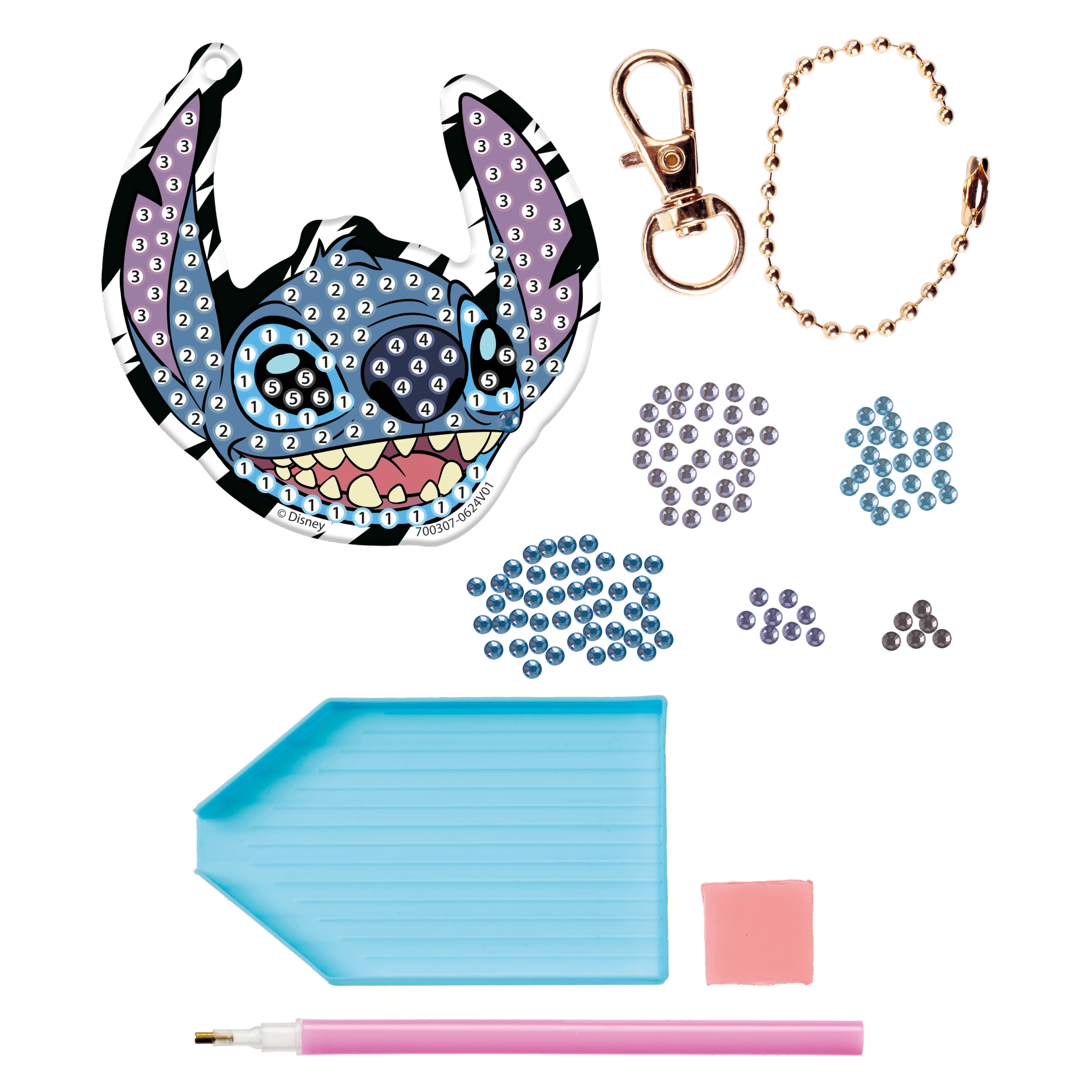 Stitch - Diamond Painting Keyring - Image 3