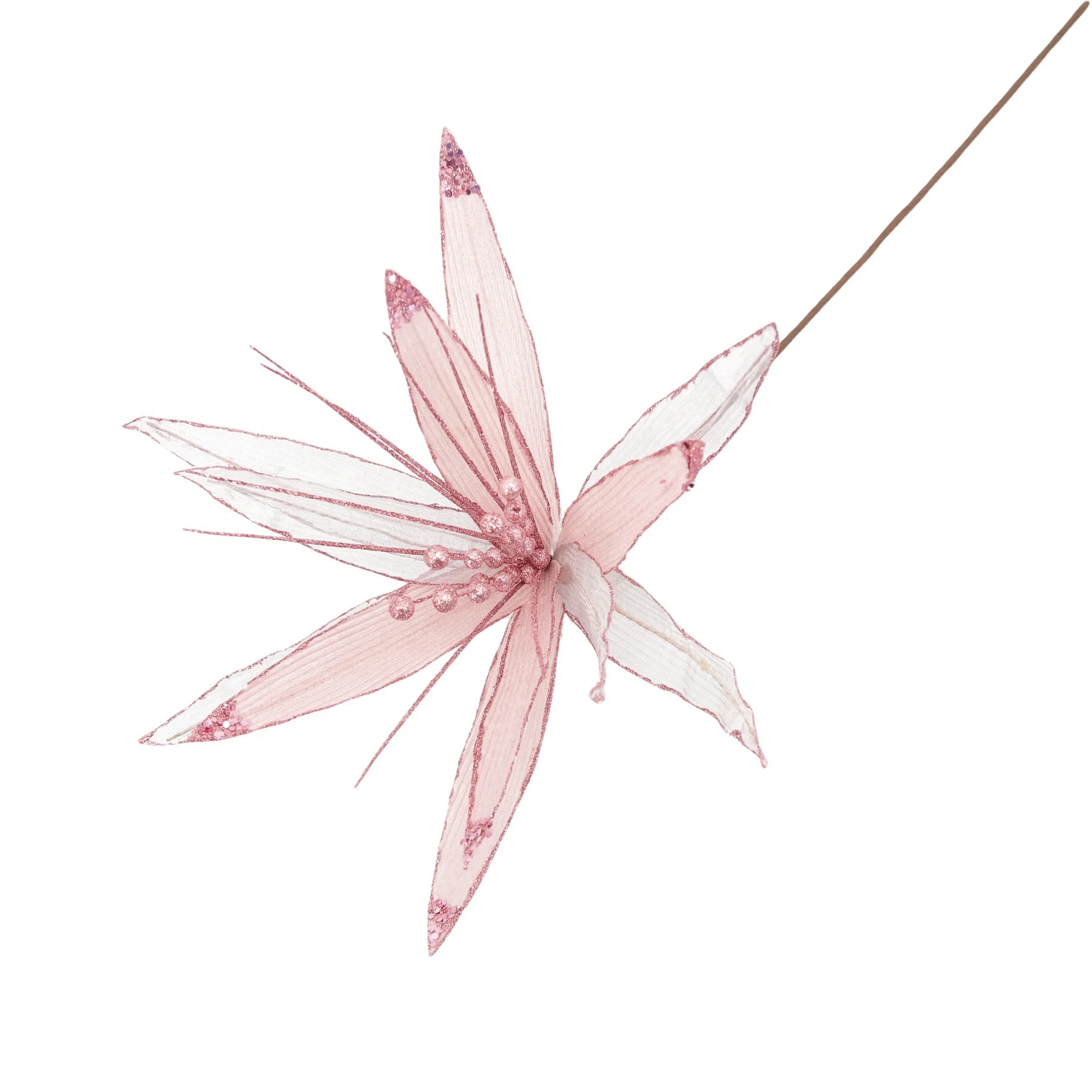 Christmas Sparkle Super Flower Decoration Glitter 45cm - Image 3