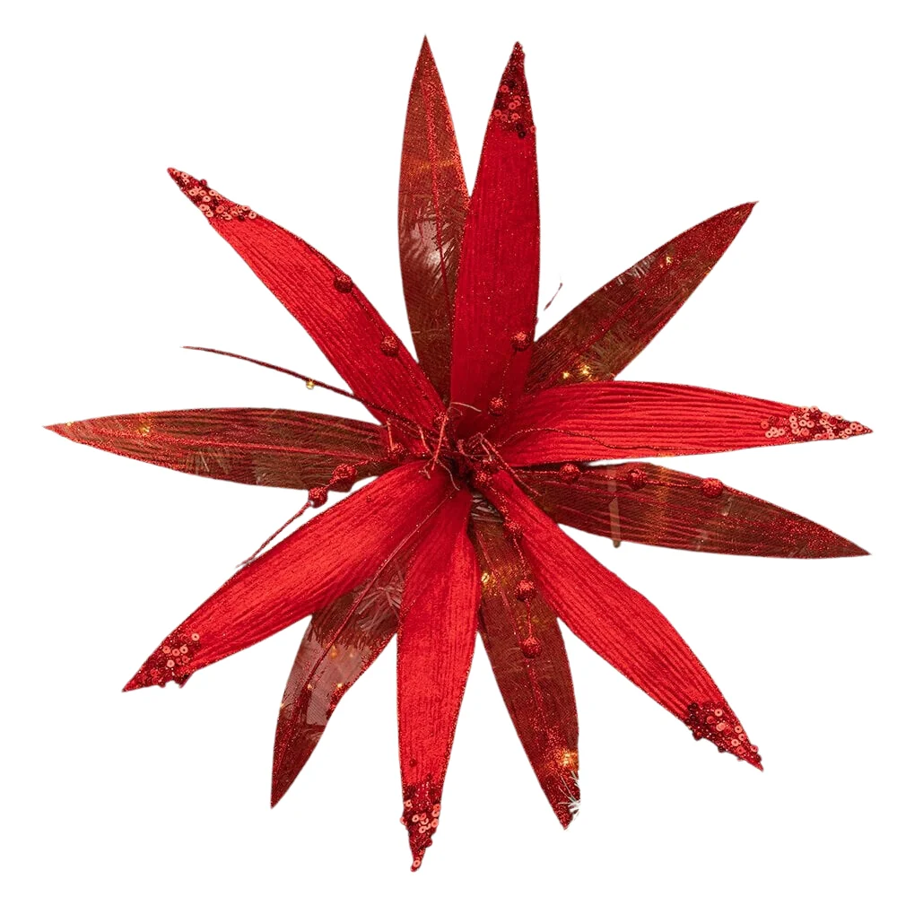 Christmas Sparkle Super Flower Decoration Glitter 45cm - Image 4