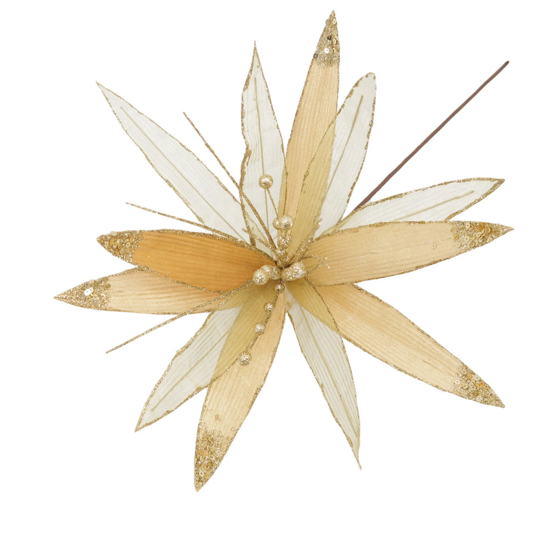 Christmas Sparkle Super Flower Decoration Glitter 45cm - Image 11