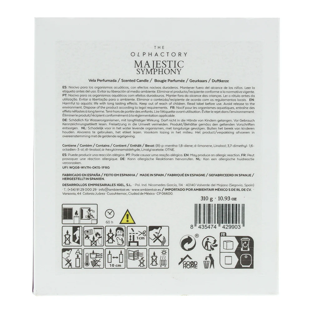 The Olphactory Majestic Symphony Scented Candle 310g - Image 2