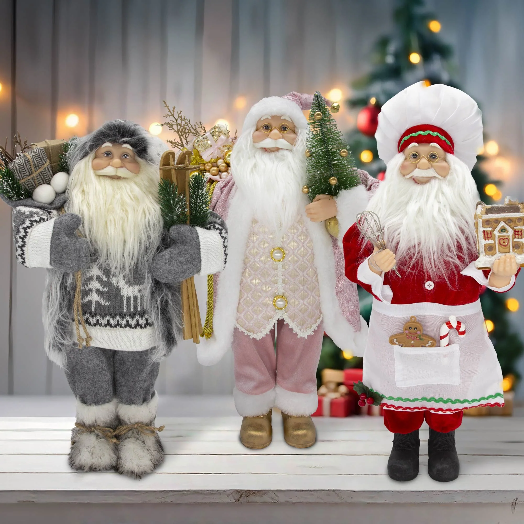 Time To Bake Standing Santa - Red - Image 4
