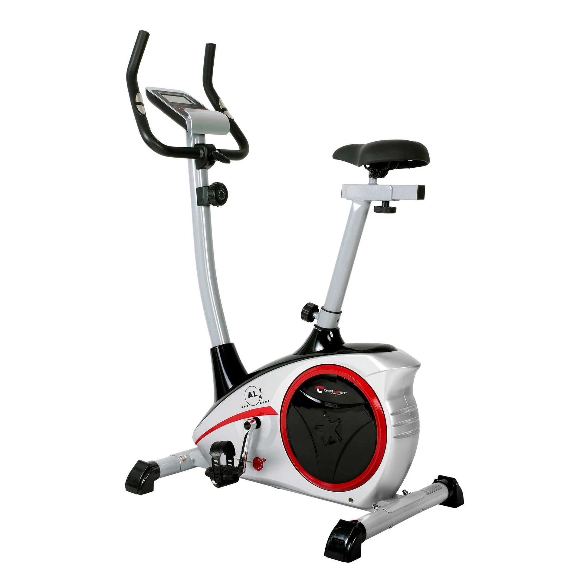 TopSports Exercise Bike AL 1 Silver, New Computer