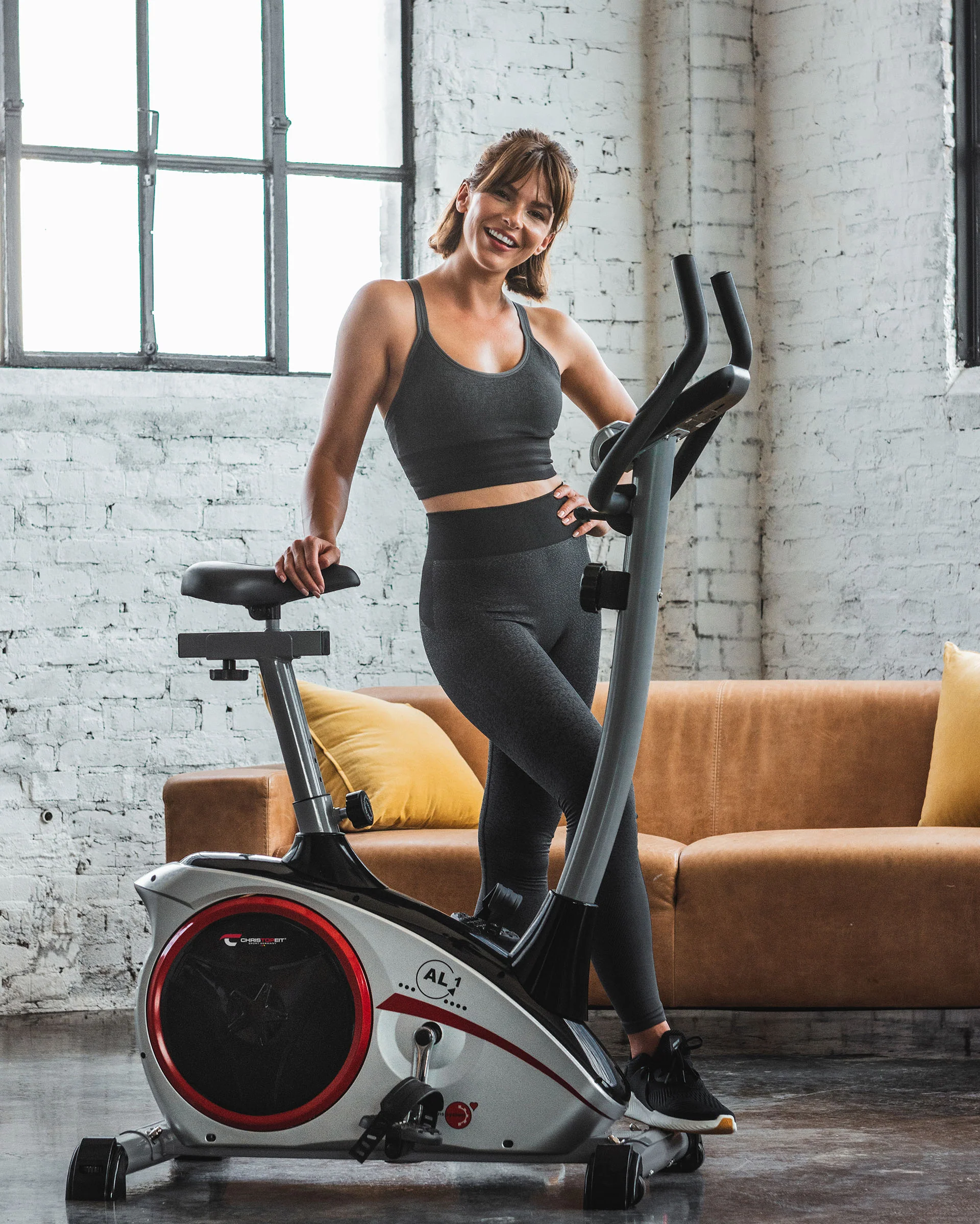 TopSports Exercise Bike AL 1 Silver, New Computer - Image 6