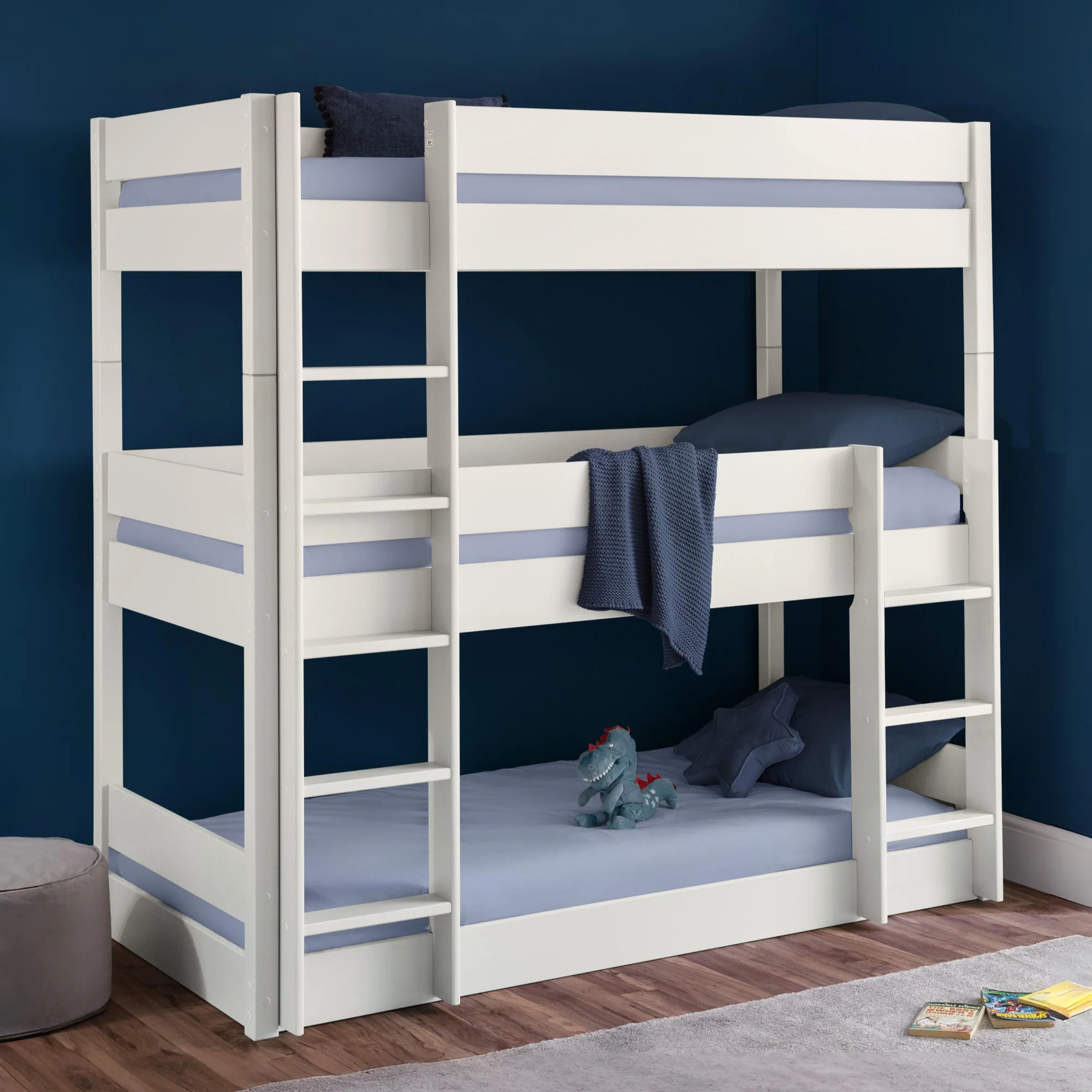 Jasper Triple Bunk Bed - Surf White - Image 2