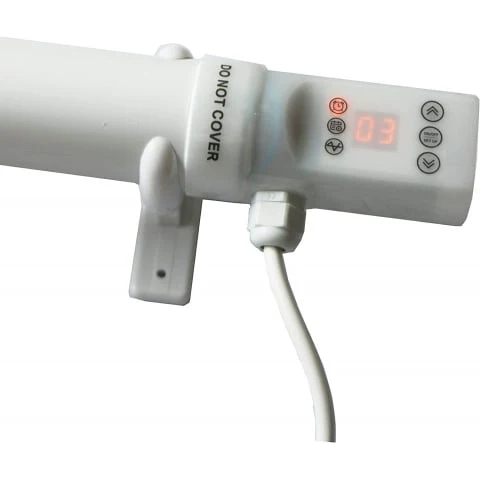 Tubular Heater 60W Low Energy - Tube 34cm And Cage Guard 31cm - Built in Digital Timer - Image 16