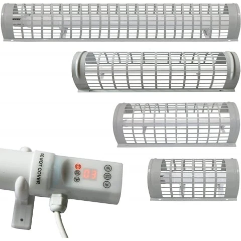 Tubular Heater 60W Low Energy - Tube 34cm And Cage Guard 31cm - Built in Digital Timer - Image 8