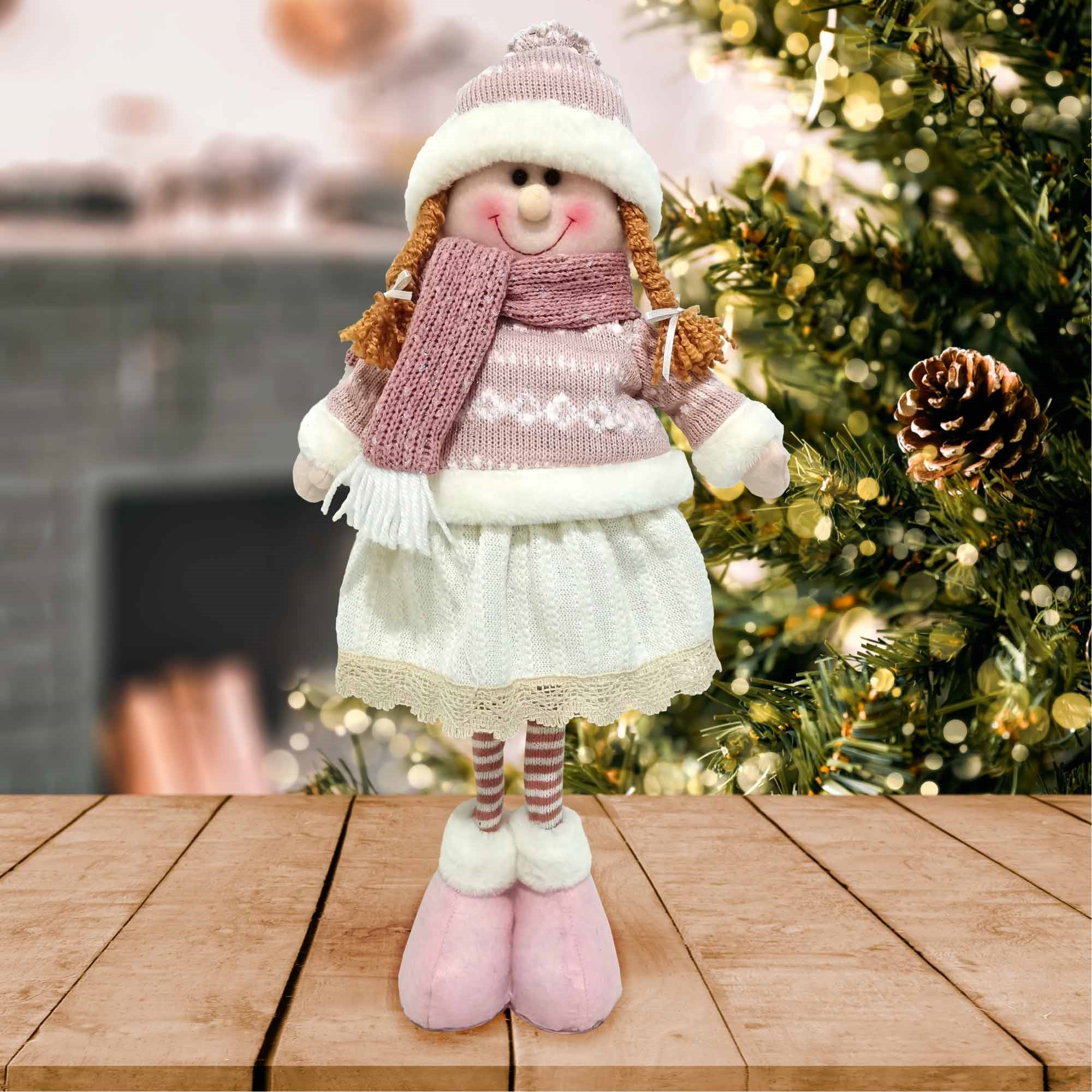 Christmas Sparkle Belle Standing 53cm in Pink and Cream - Image 2