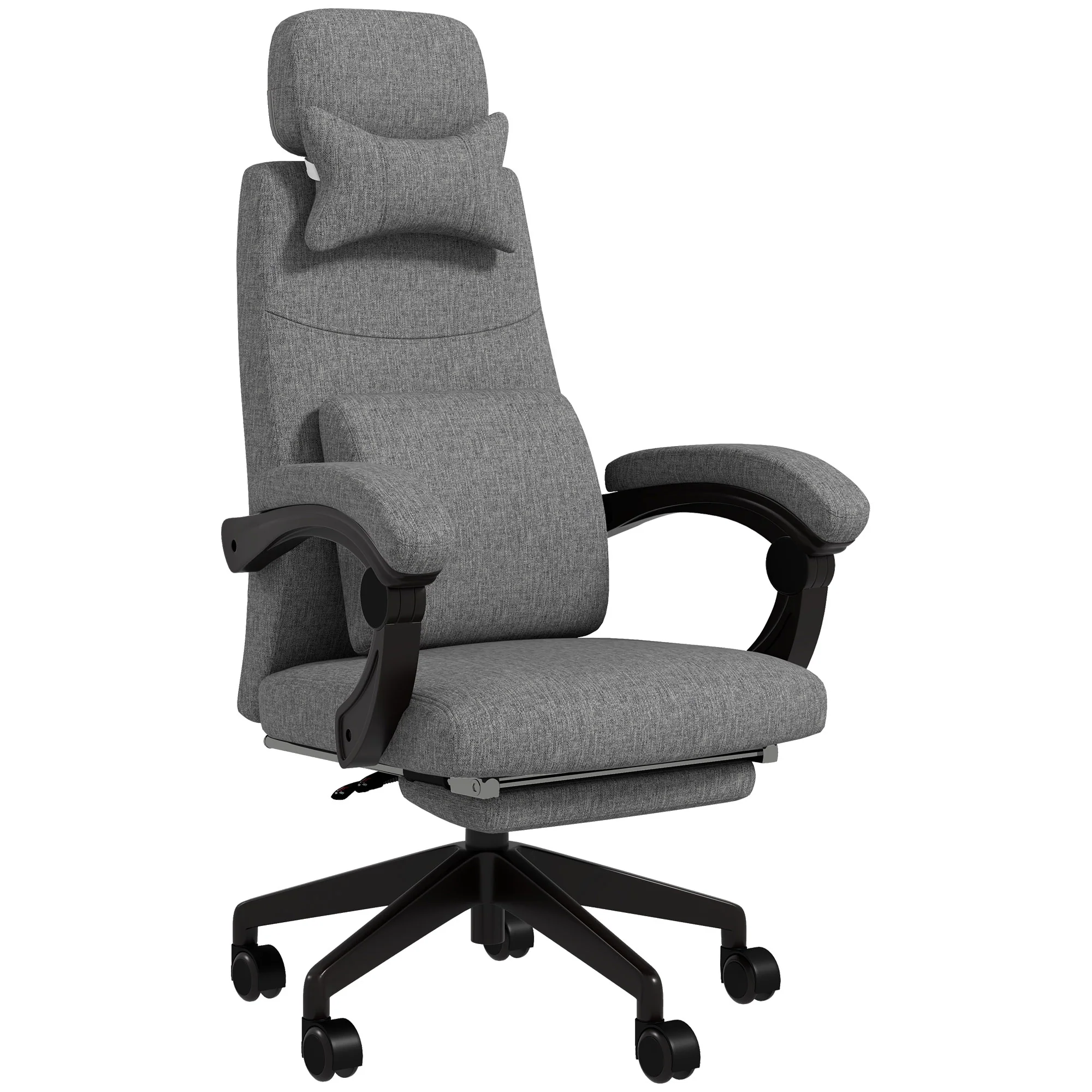 Vinsetto Home Office Chair Reclining Computer Chair W/ Lumbar Support - Image 10