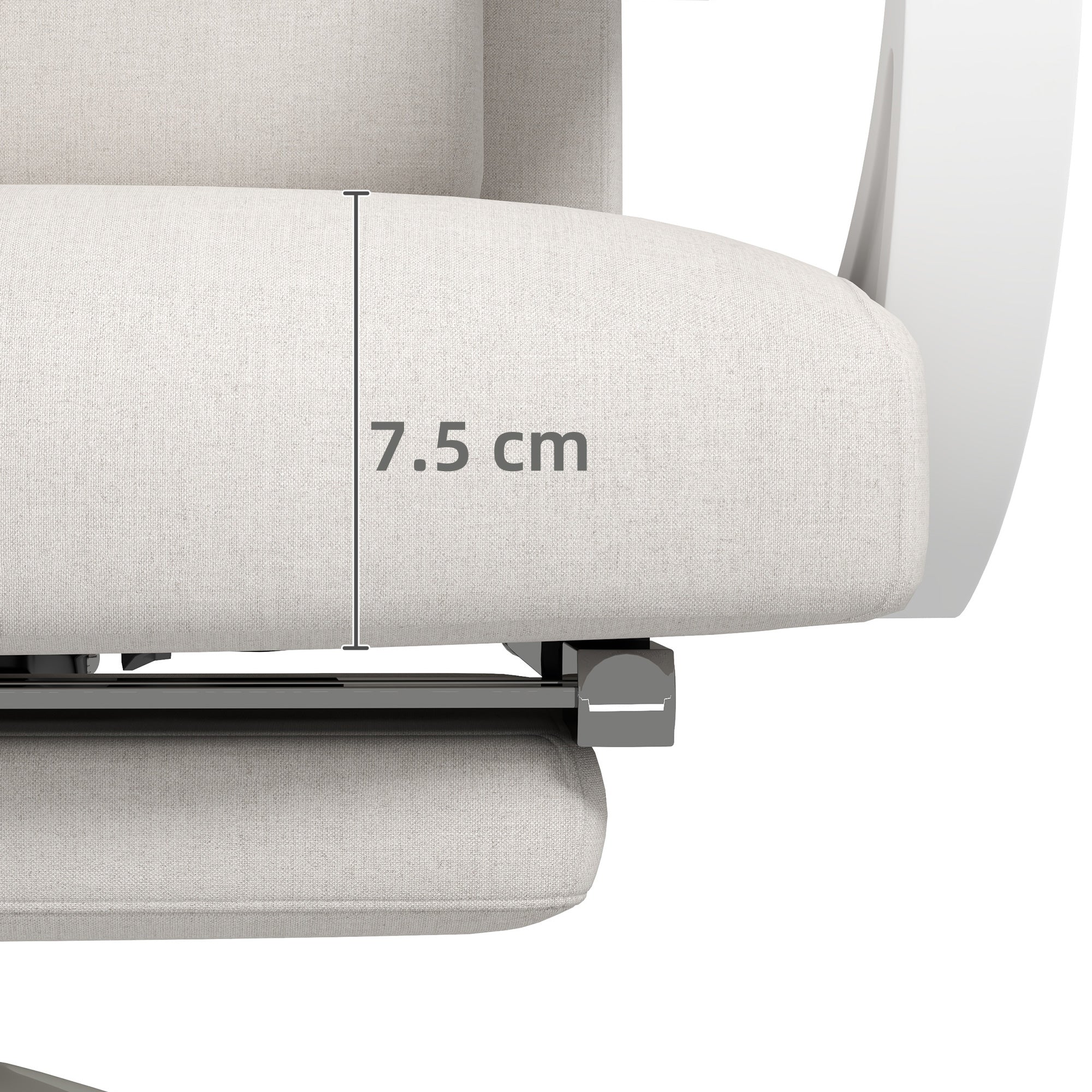 Vinsetto Home Office Chair Reclining Computer Chair W/ Lumbar Support - Image 8