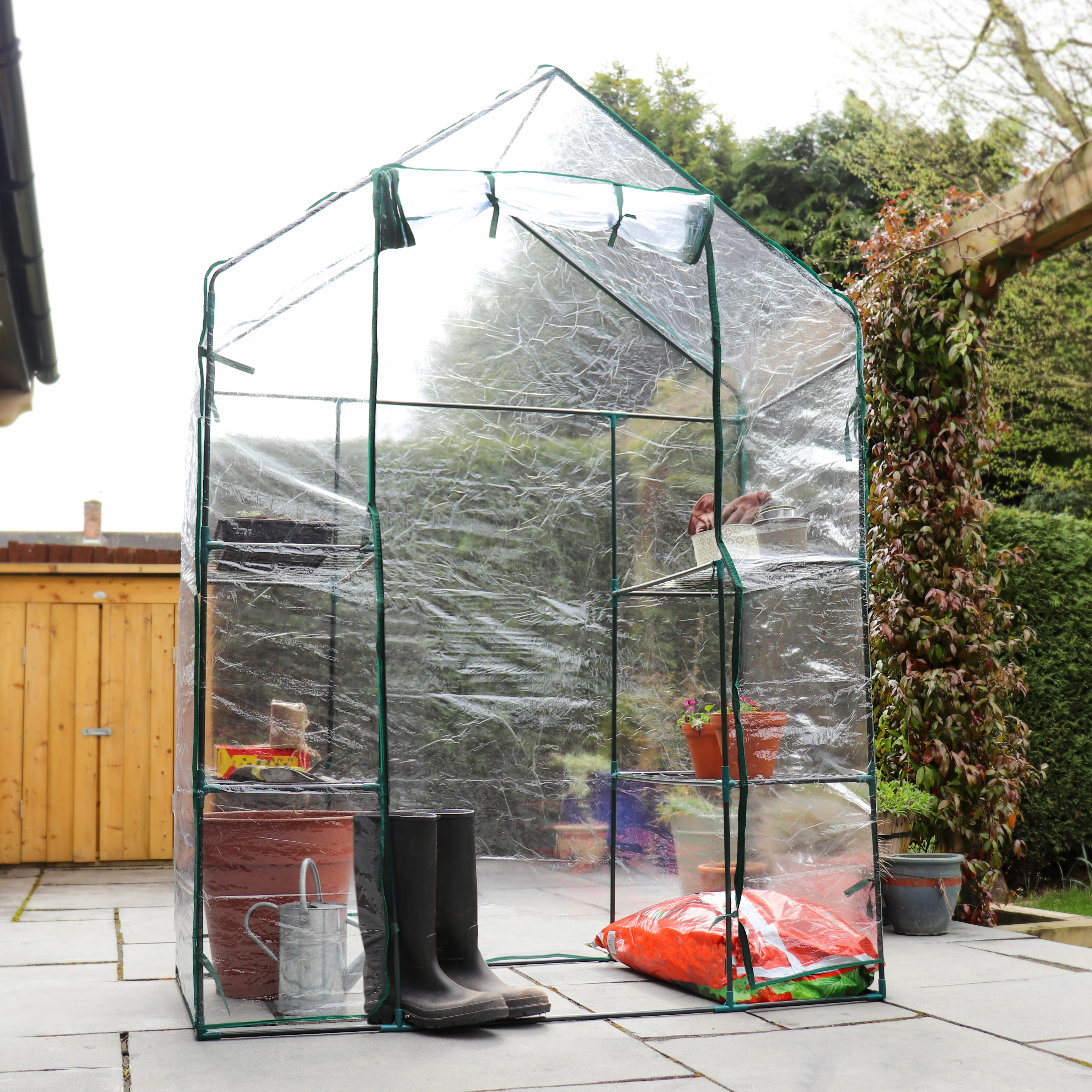 Kingfisher Walk-In Greenhouse 196x147x74cm - Image 9