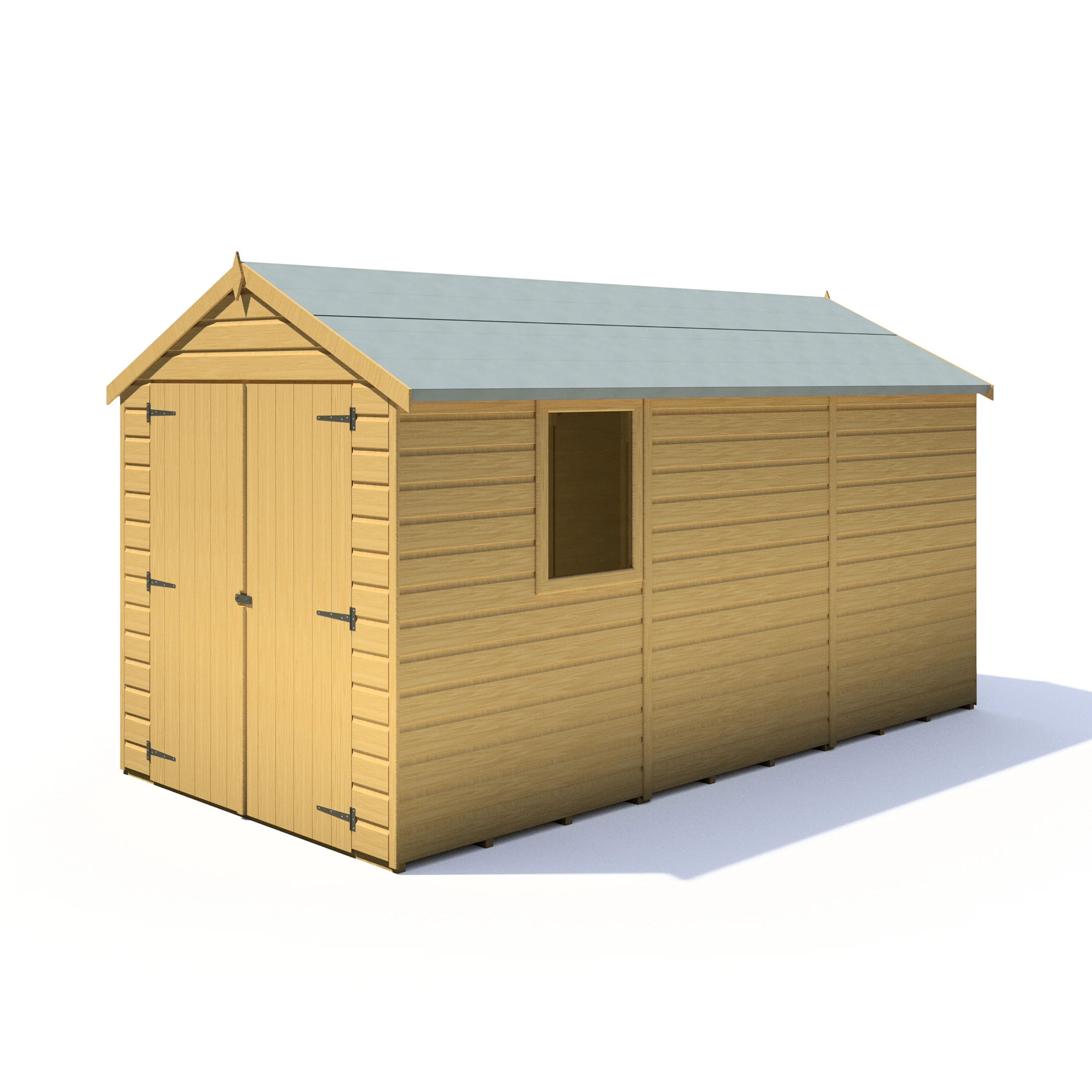Warwick 6 X 12 Shiplap Apex Double Door Shed - Image 4
