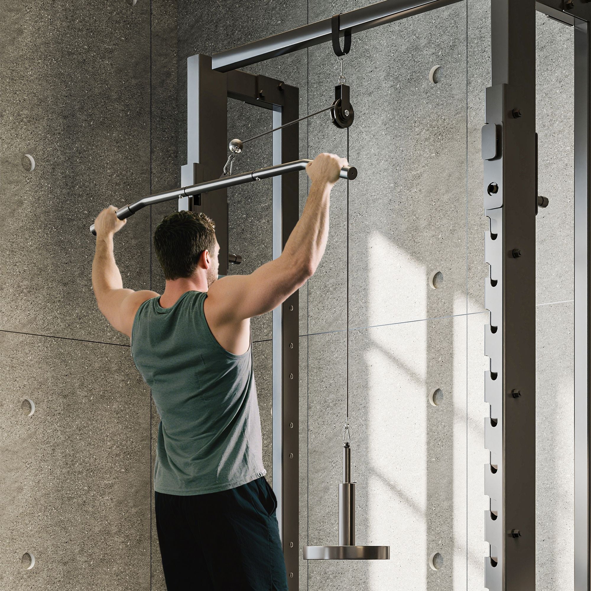 Weight Cable Pulley System For Home Gym With Universal Loading Pin - Image 2