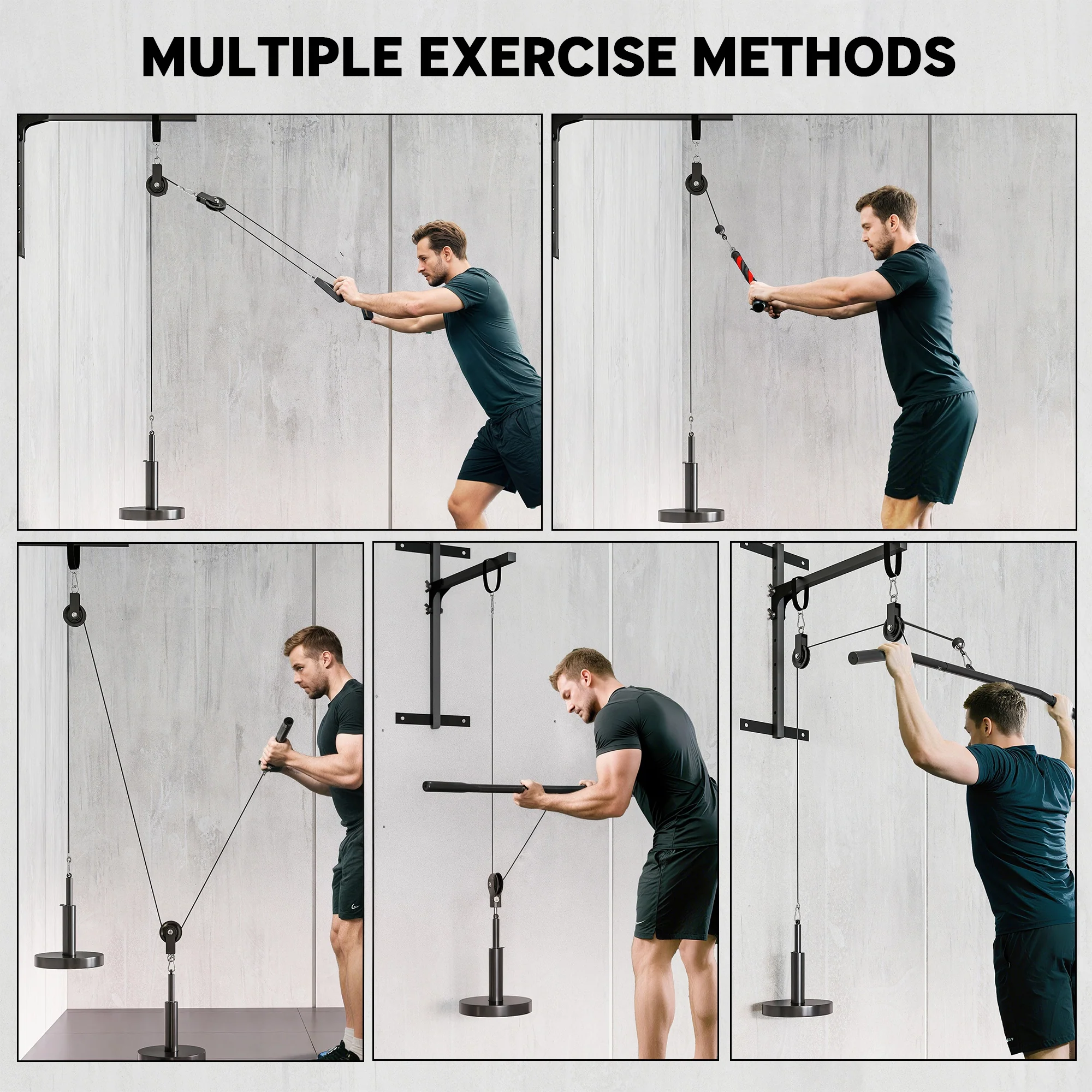 Weight Cable Pulley System For Home Gym With Universal Loading Pin - Image 3