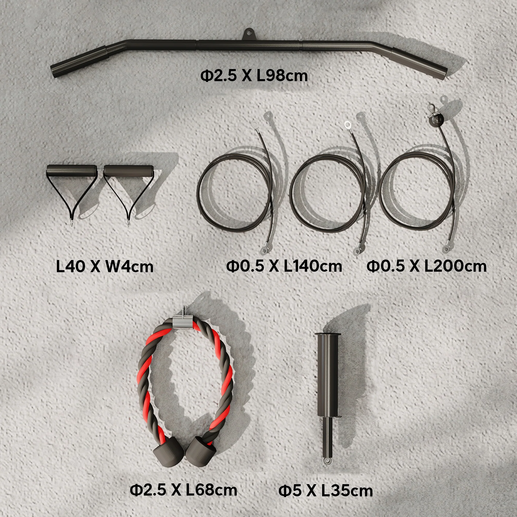 Weight Cable Pulley System For Home Gym With Universal Loading Pin - Image 5