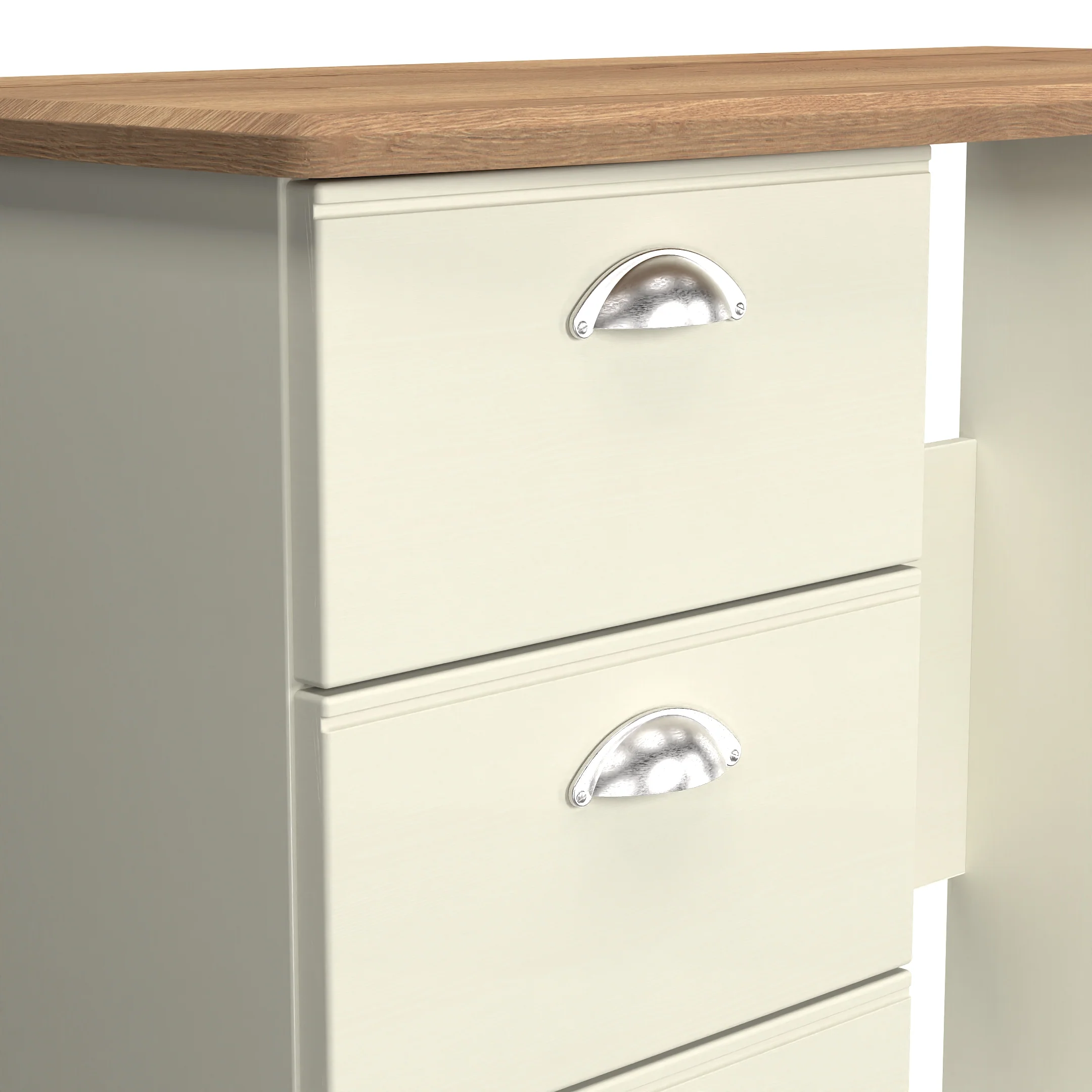 Westminster Ready Assembled Vanity in Cream Ash & Riviera Oak - Image 8