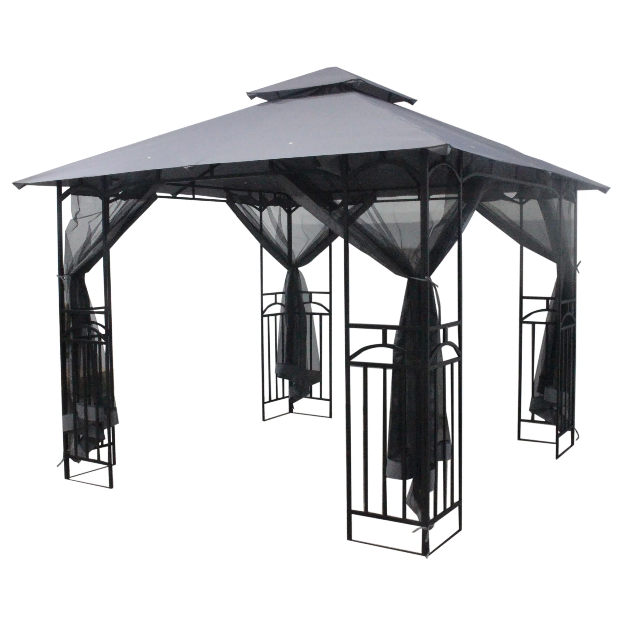 Silver & Stone Outdoor Winchester Premium Gazebo 3m x 3m - Grey