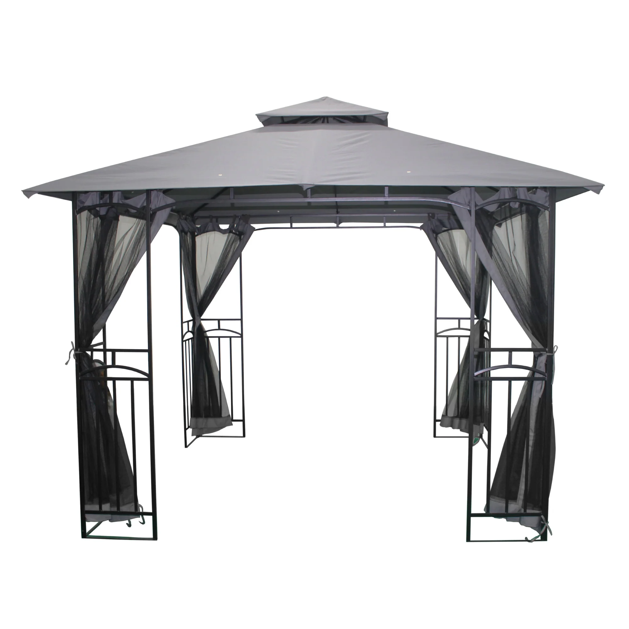 Silver & Stone Outdoor Winchester Premium Gazebo 3m x 3m - Grey - Image 4