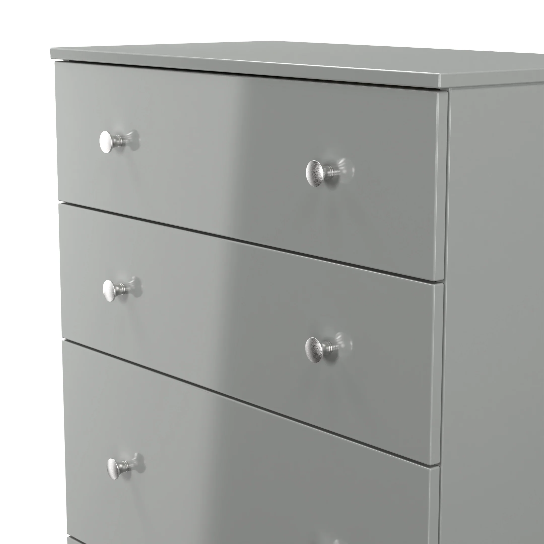 Yarmouth 4 Drawer Deep Chest in Uniform Grey & Dusk Grey - Ready Assembled - Image 4